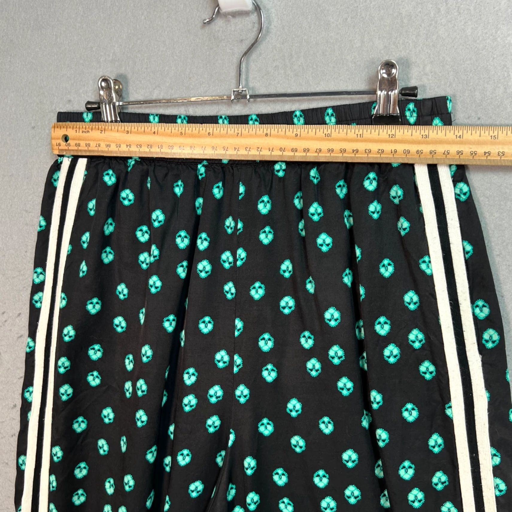 Maje Maje Womens Black Teal Printed Track Pants With Side Stripes Size 2 Size 26" / US 2 / IT 38 - 6 Thumbnail