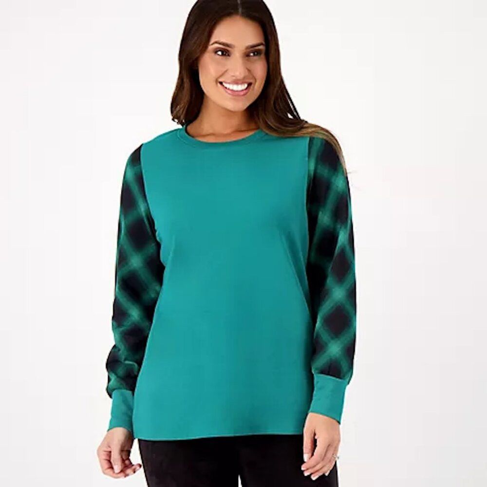 Other New Belle by Kim Gravel French Terry Flannel Sleeves Sweats Size XXS / US 00 / IT 34 - 1 Thumbnail