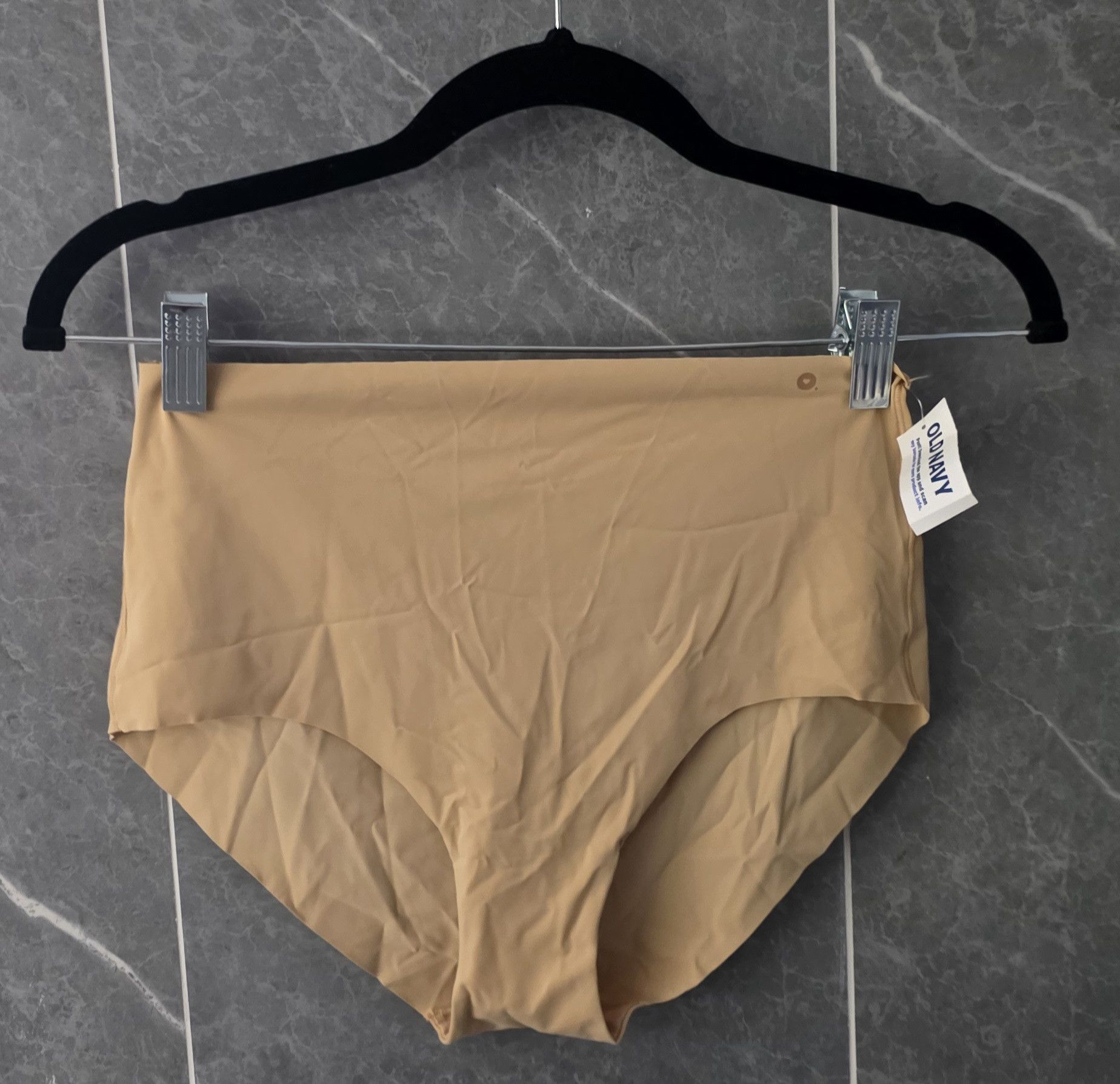 Old Navy NWT Old Navy High-Waisted No-Show Brief Underwear Sand L Size ONE SIZE - 1 Thumbnail