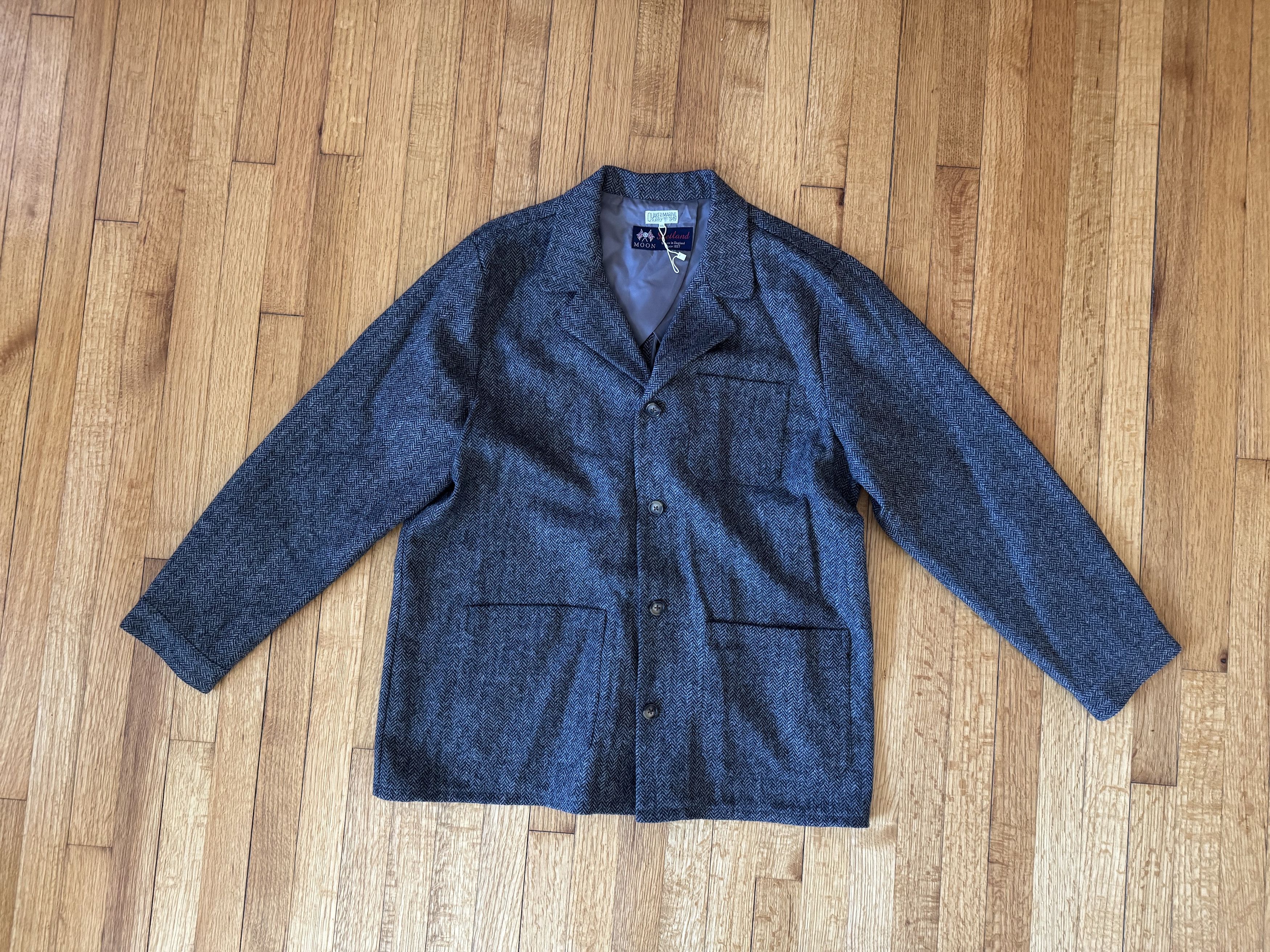Quaker Marine Supply Quaker Marine Supply Grey Shetland Wool Loafer Jacket XXL Size US XXL / EU 58 / 5 - 1 Thumbnail