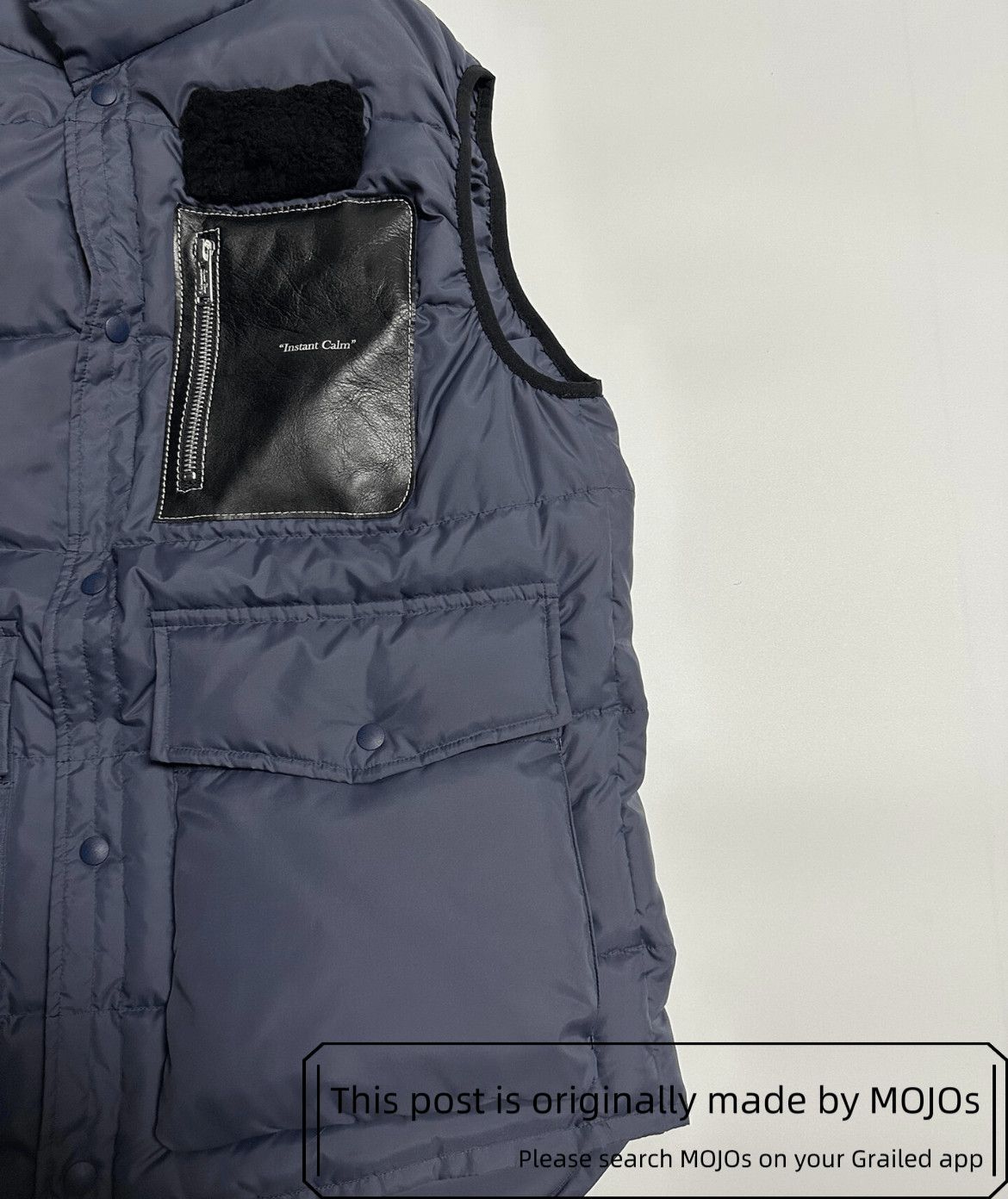 Undercover Sz 2 Undercover Instant Calm Leather Patch Puffer Vest Size US M / EU 48-50 / 2 - 3 Thumbnail