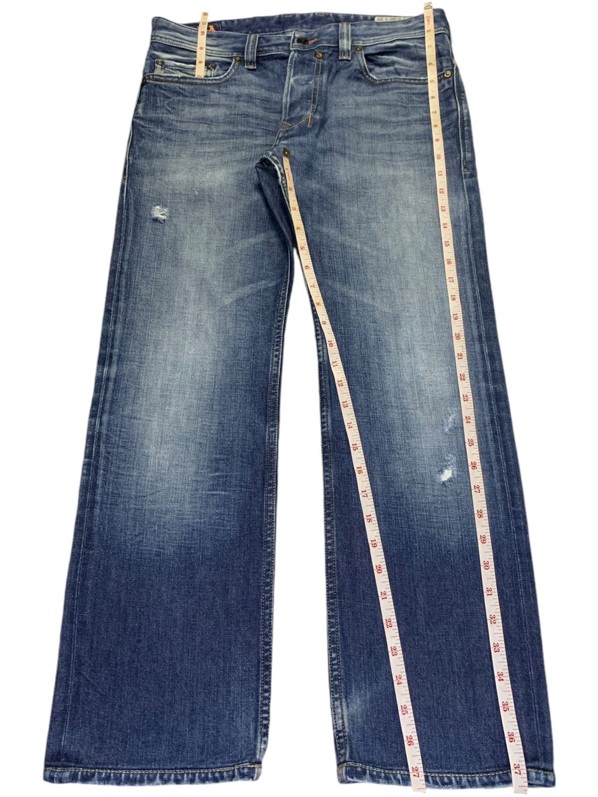Diesel SALES🔥Vintage Diesel Faded Wash Distressed Button Fly Jeans Size US 33 - 12 Thumbnail