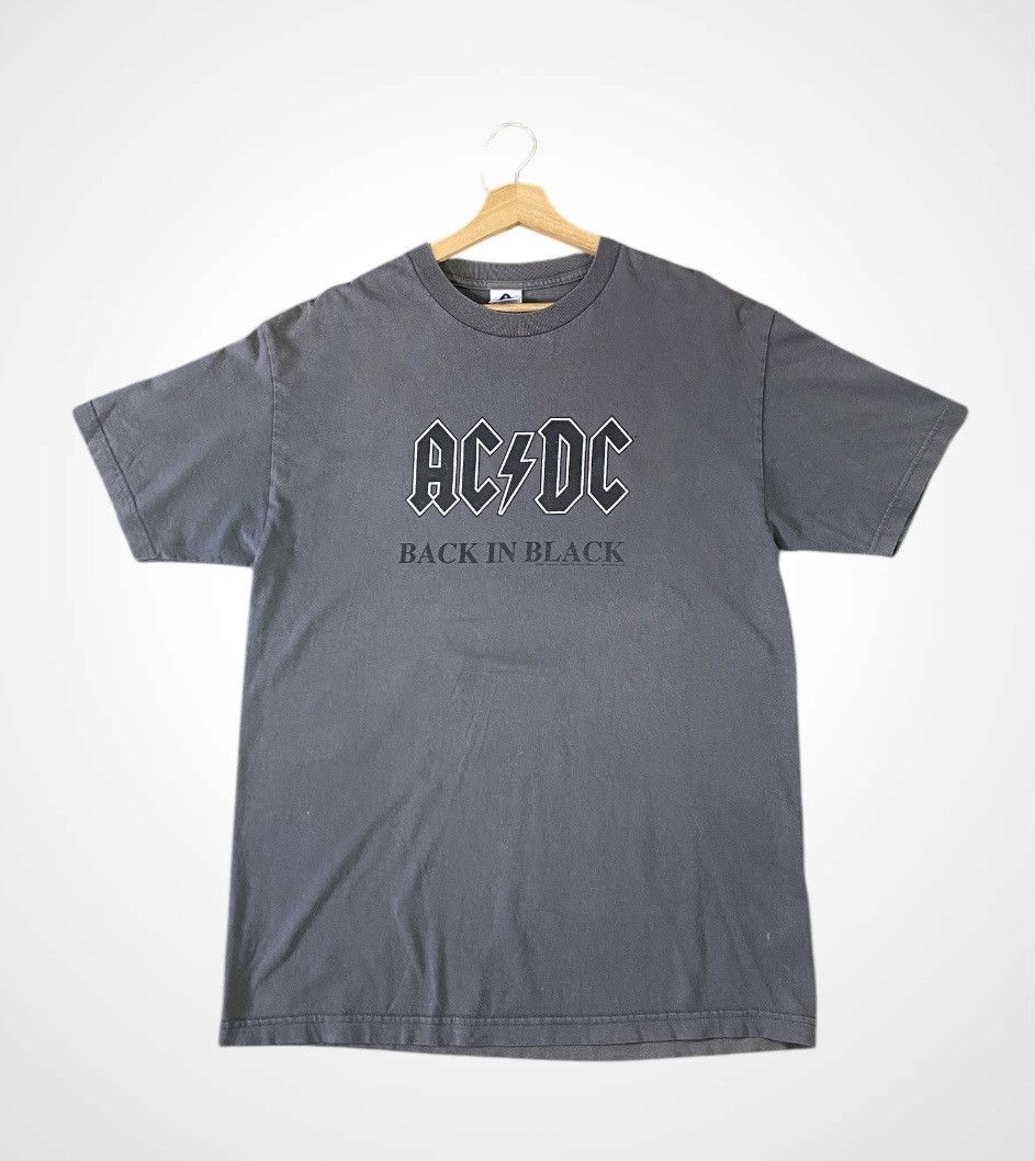 AC/DC Rare Vintage ACDC Back In Black Tee Shirt Size US L / EU 52-54 / 3 - 3 Thumbnail