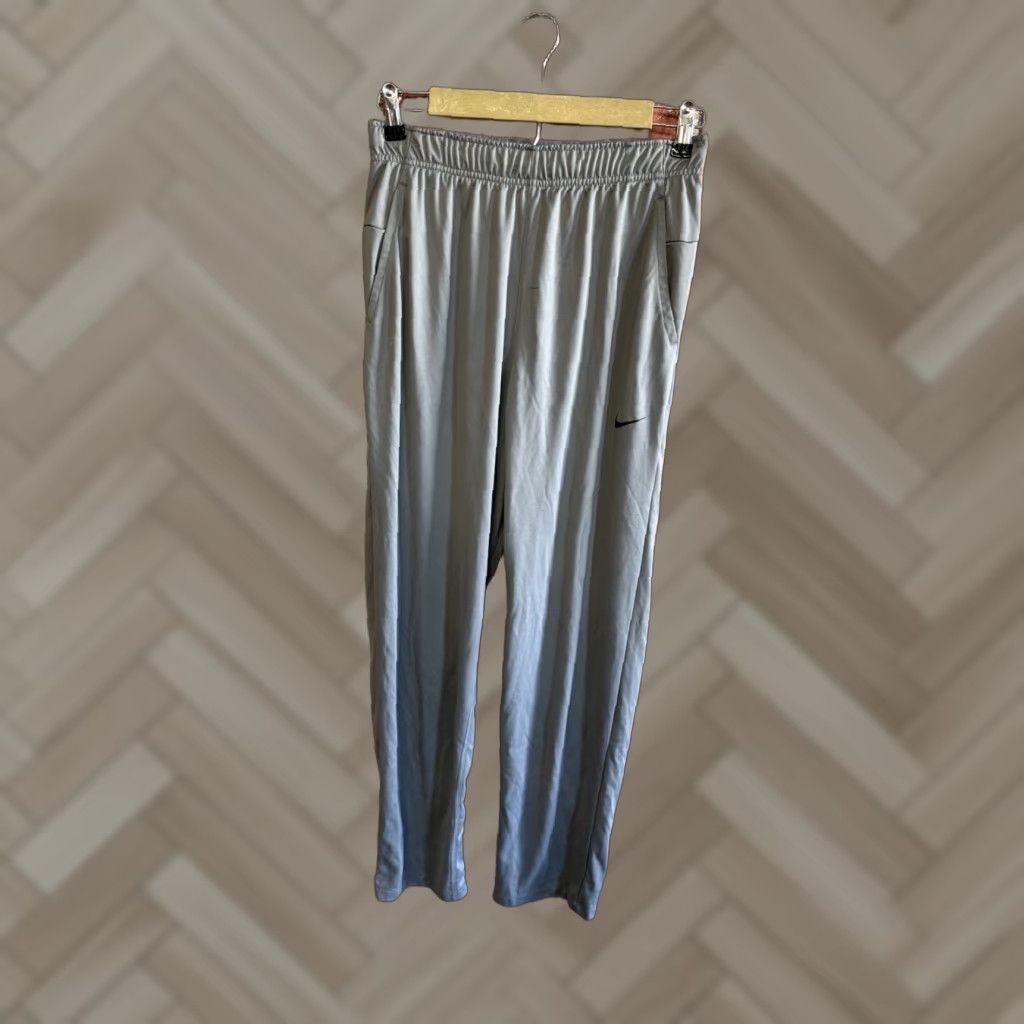Nike Nike Mens Gray Athletic Sweatpants Drawstring Size S Dri-Fit Athletic Pants Regular Activewear Size US 29 - 1 Thumbnail