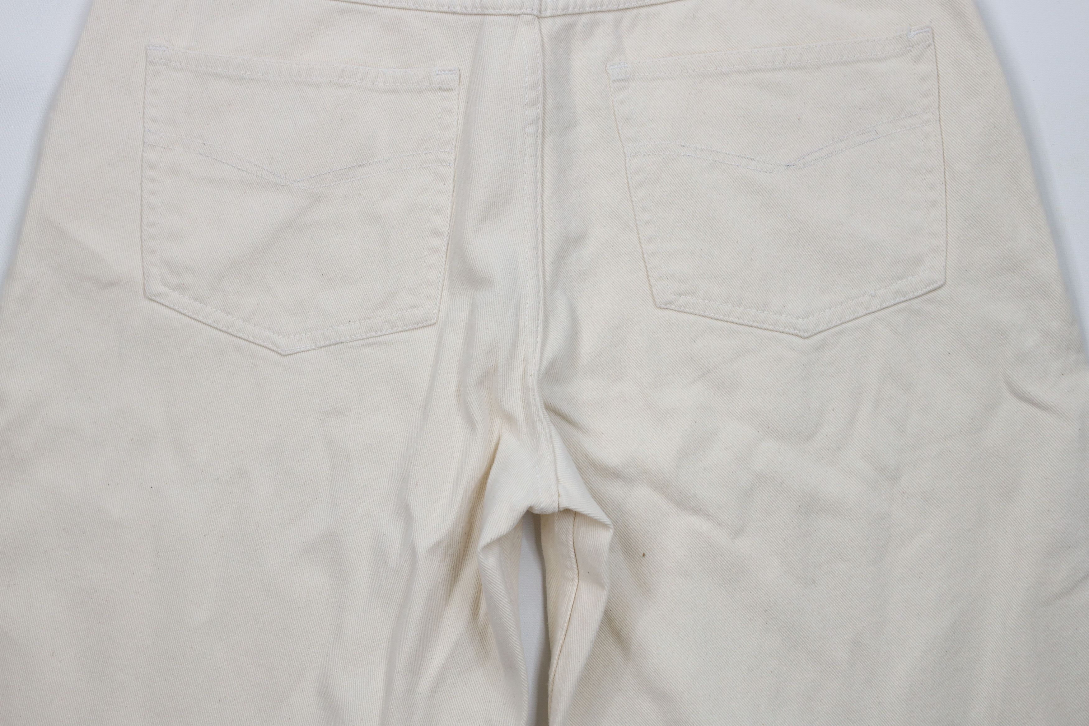 Vintage Deadstock Vintage 90s Streetwear Jean Shorts Jorts Cream Size US 34 / EU 50 - 11 Thumbnail