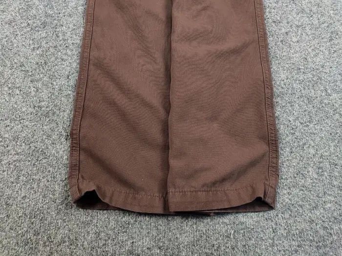 Japanese Brand Vintage 90s Japanese Brown Cargo canvas Pants Y2K Hype Style Size US 30 / EU 46 - 9 Thumbnail