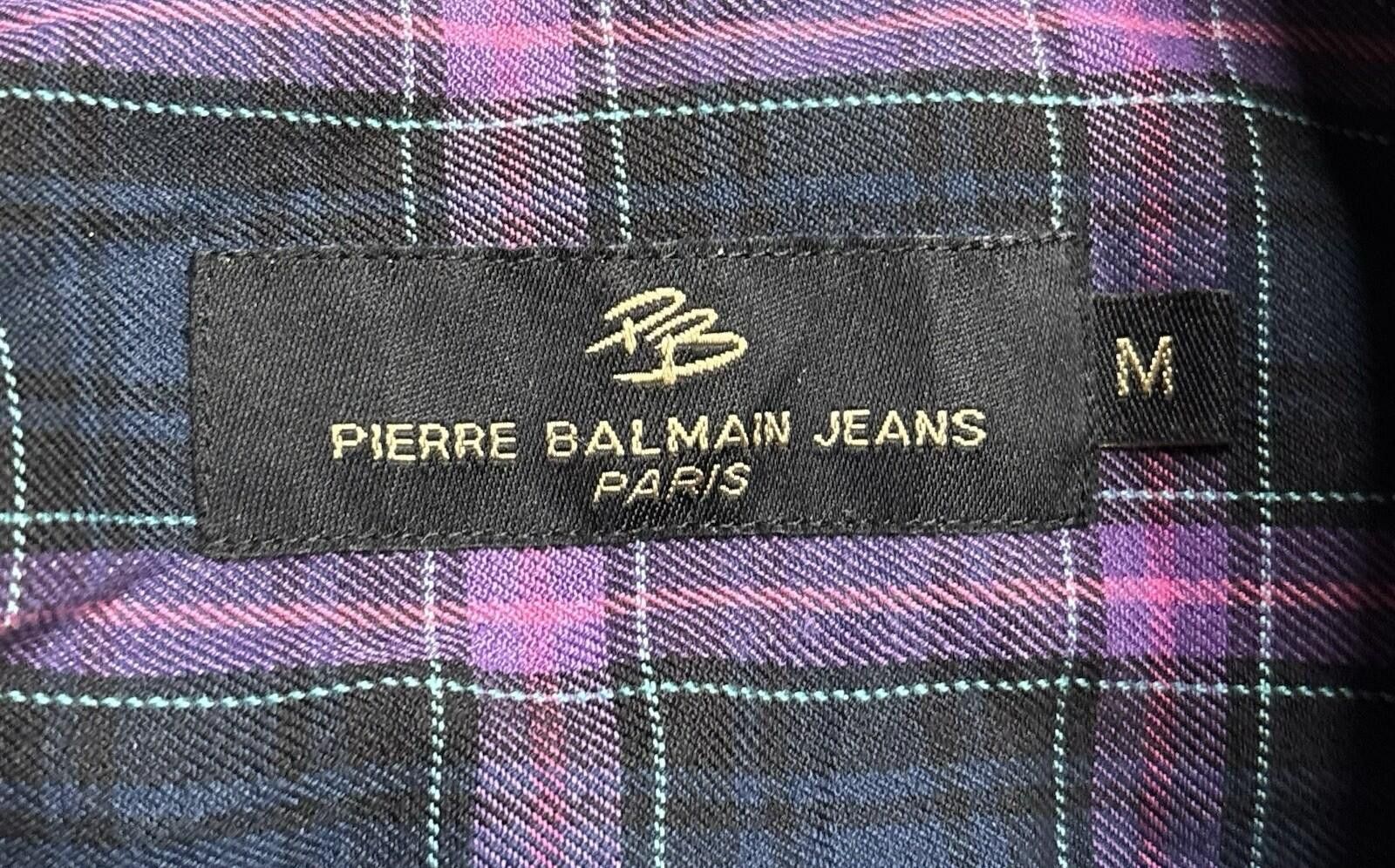 Pierre Balmain 90s Pierre Balmain Shirt Mens Medium Check Plaid Cotton Size US M / EU 48-50 / 2 - 2 Thumbnail