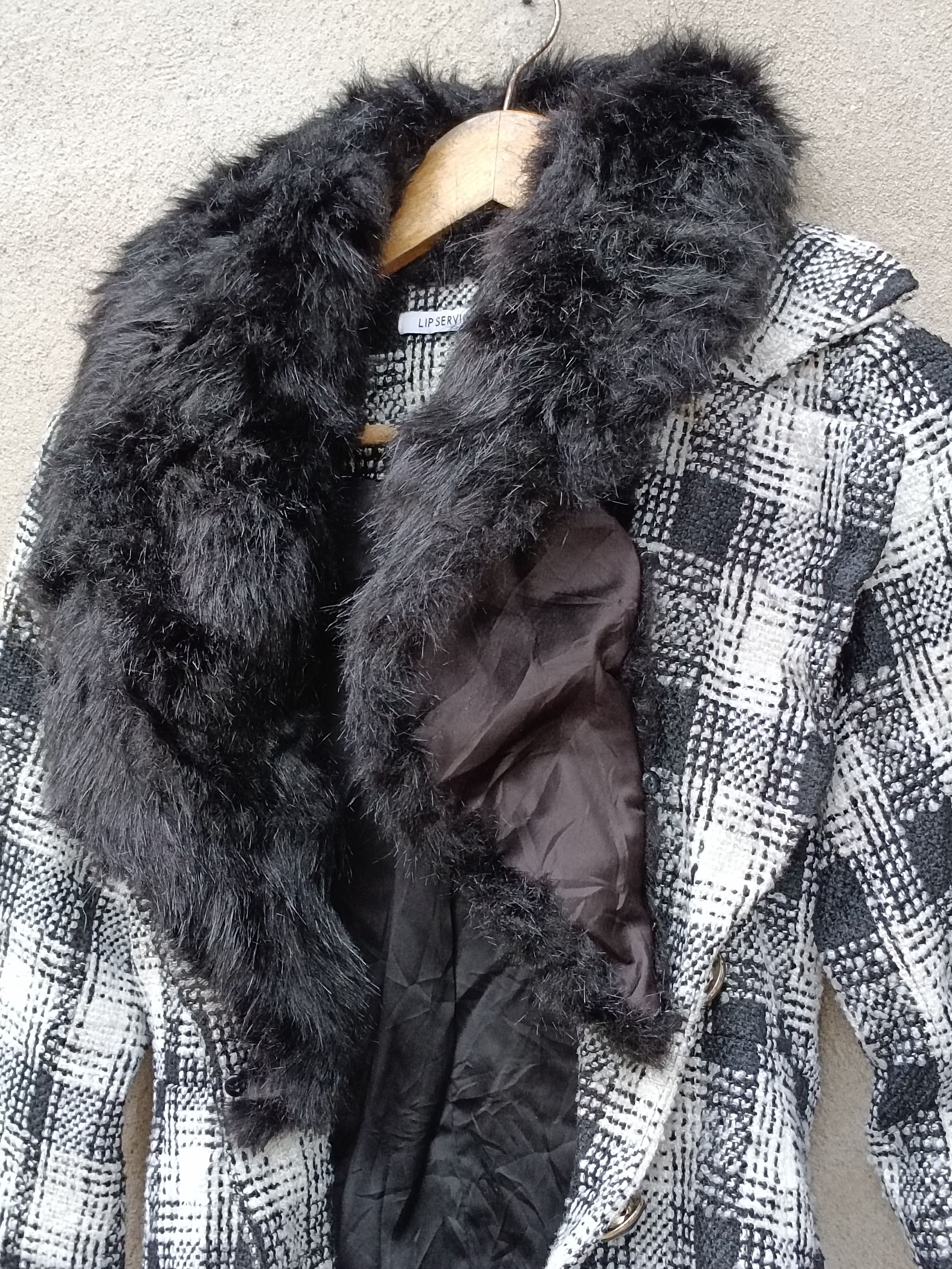 14th Addiction Japanese Brand Goctic Punk Fur Coat Jacket Size US S / EU 44-46 / 1 - 9 Thumbnail