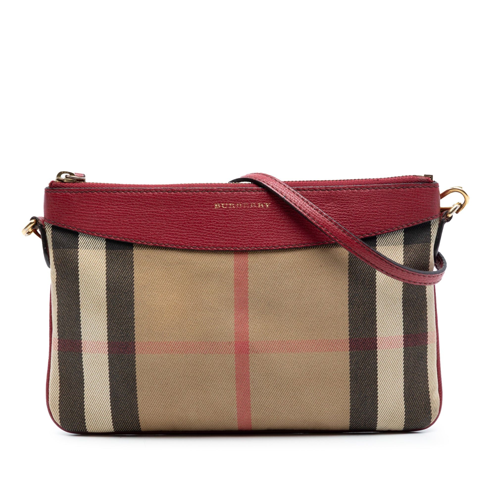 Burberry House Check Canvas Derby Peyton Crossbody Size ONE SIZE - 1 Thumbnail