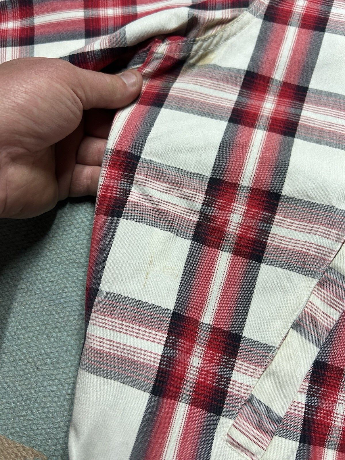 Vintage Vtg 50s Penney’s cotton jacket zip shadow plaid rockabilly L Size US L / EU 52-54 / 3 - 5 Thumbnail