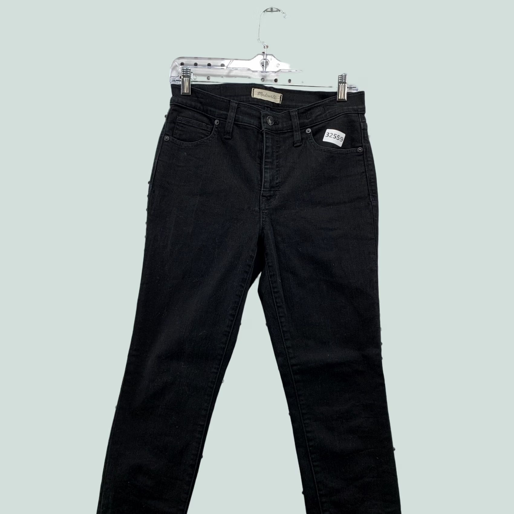 Madewell Madewell Black Denim Jeans Womens Size 28 High Rise Skinny Fit 29x28 Jeans Size 28" / US 6 / IT 42 - 1 Thumbnail