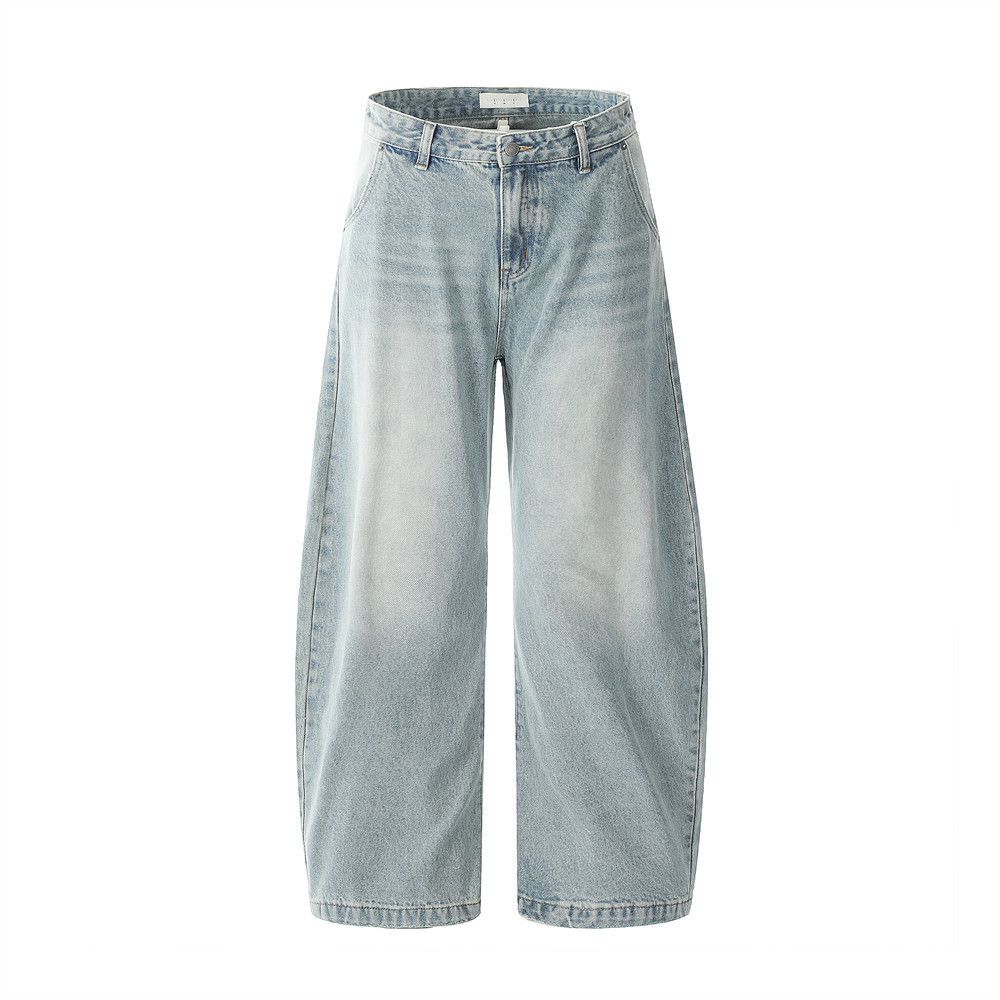 Japanese Brand × Jean Men's retro light color distressed washed scimitar jeans y2k Size US 32 / EU 48 - 1 Thumbnail