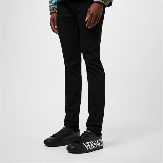 Versace o1g2r1mq0824 Greca Logo Trainers in Black & White Size US 8 / EU 41 - 5 Thumbnail