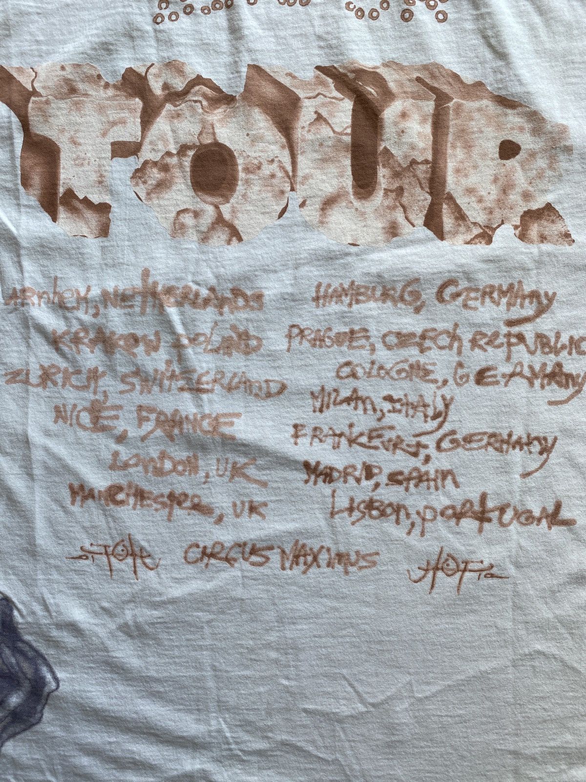 Band Tees × Travis Scott Travis Scott Utopia Skitzo Circus Maximus 2024 Euro Tour Tee Size US L / EU 52-54 / 3 - 8 Thumbnail