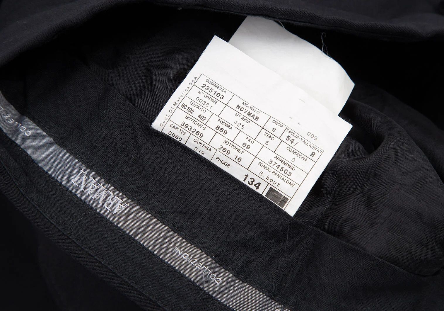 Armani Collezioni Dark Navy No-Tuck Pants Size 54R in Good Condition Size US 26 / EU 42 - 14 Thumbnail
