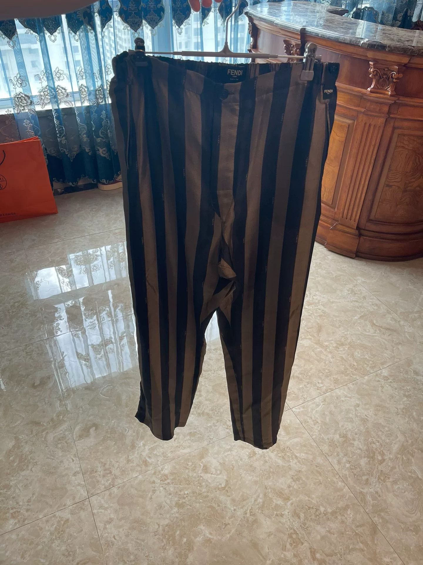 Fendi fendi men's summer striped pants size 48 Size US 38 / EU 54 - 1 Thumbnail