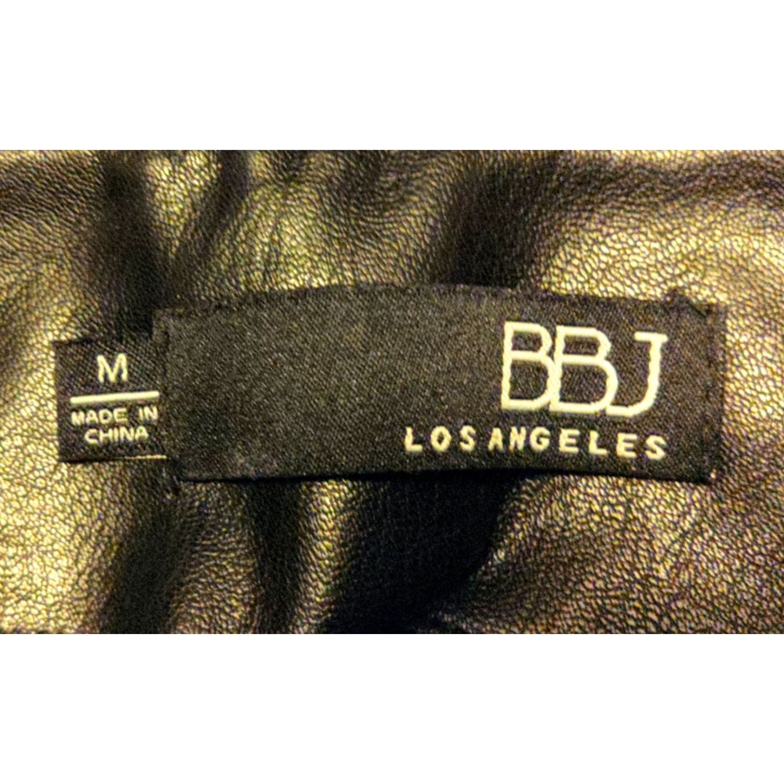 Vintage BBJ Los Angeles Skirt Women’s Size M Pull On Faux Leather Knee Length Black Stretch Lined 4 Seasons Casual Party/Cocktail Men/Women? Size 32" / US 10 / IT 46 - 5 Thumbnail