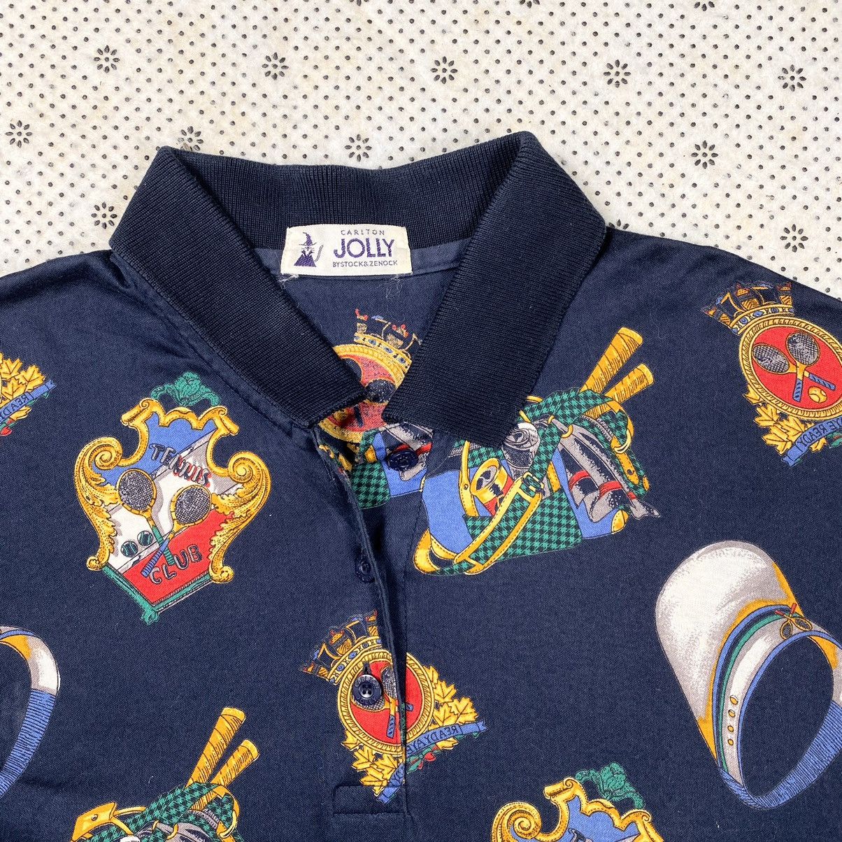 Vintage Vintage 80s Tennis Stuff Fullprint By Charlton Jolly Size US S / EU 44-46 / 1 - 3 Thumbnail