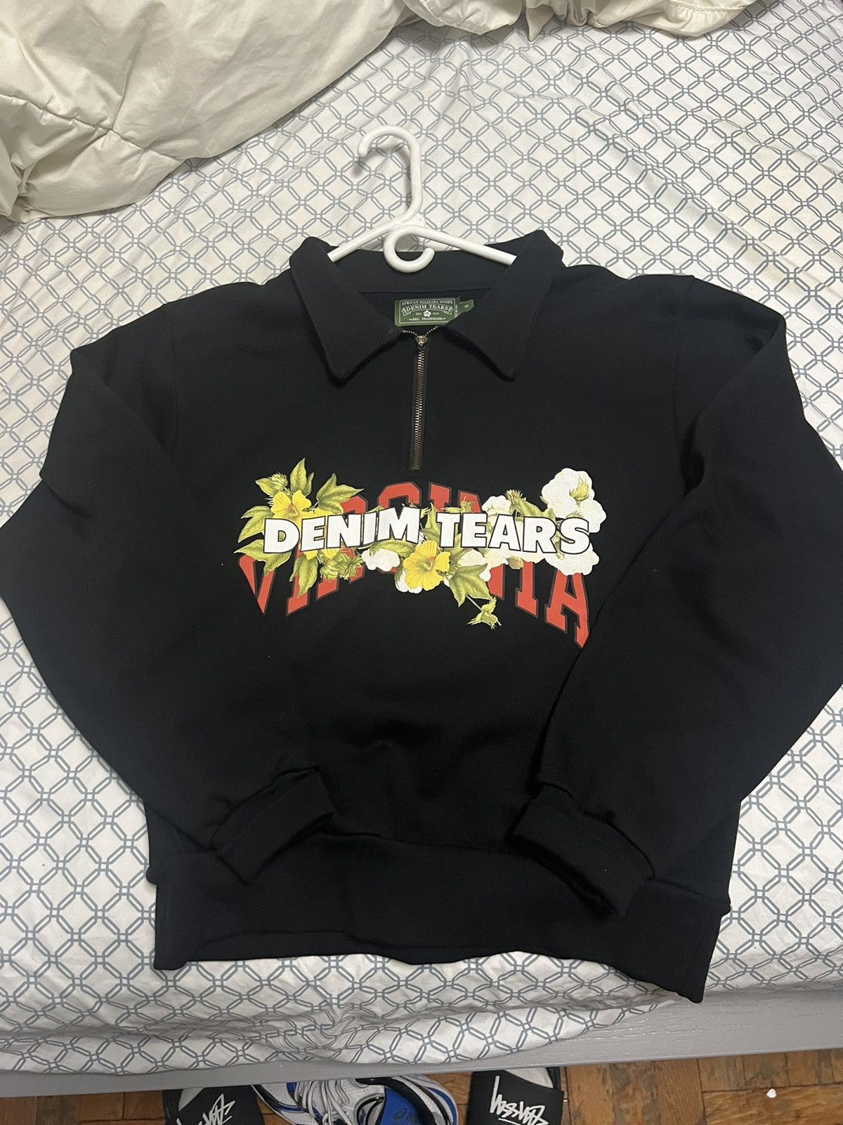 denim-tears-denim-tears-virginia-quarter-zip-grailed