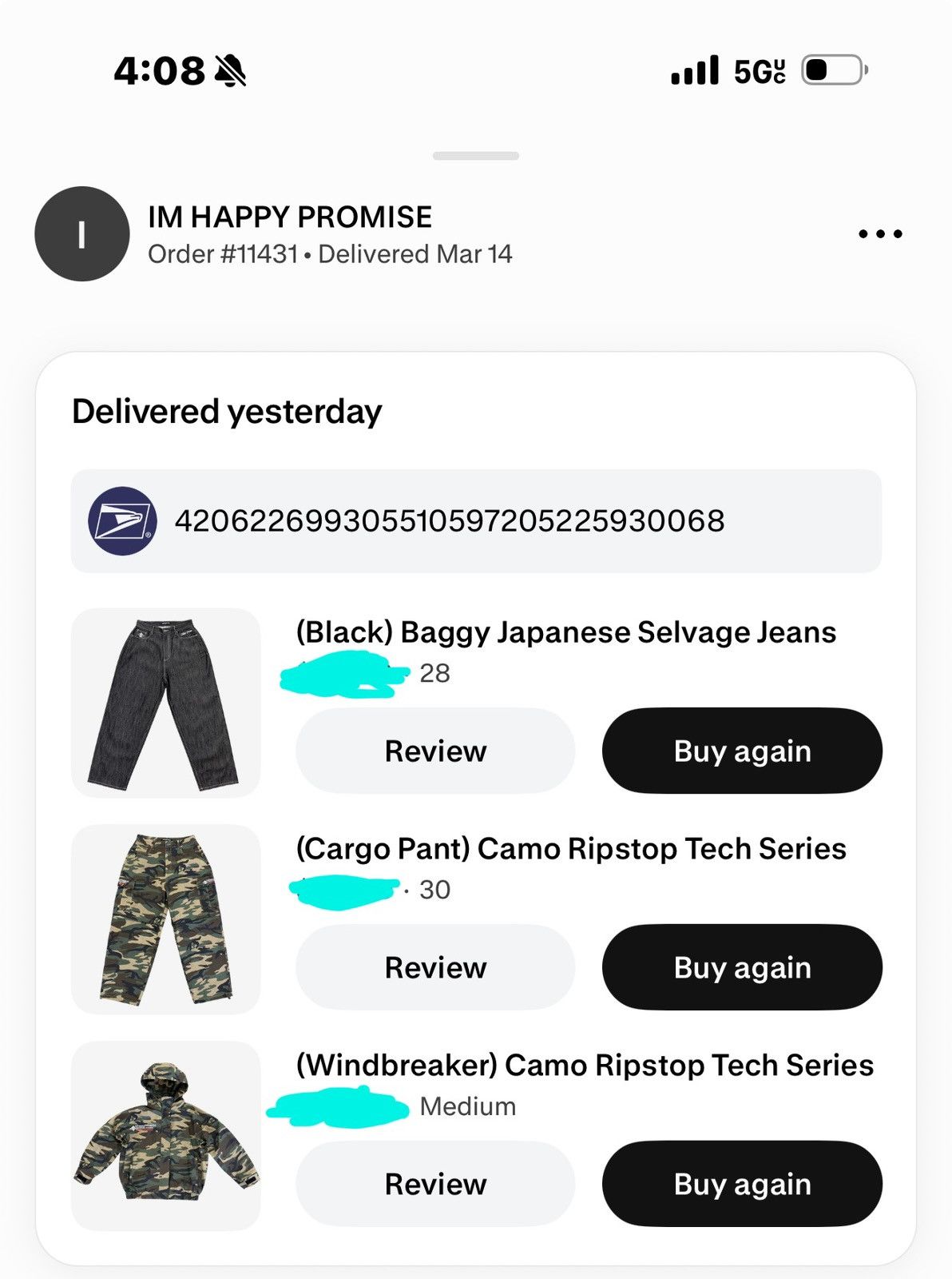 The GV Gallery IHP : InHappyPromise Black Japanese Selvage Denim Size US 28 / EU 44 - 2 Thumbnail