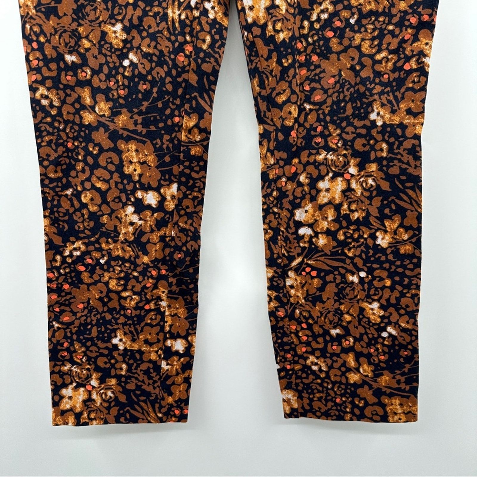 Anthropologie Anthropologie The Essential Slim Autumn Floral Trouser Pants Size 30" / US 8 / IT 44 - 5 Thumbnail
