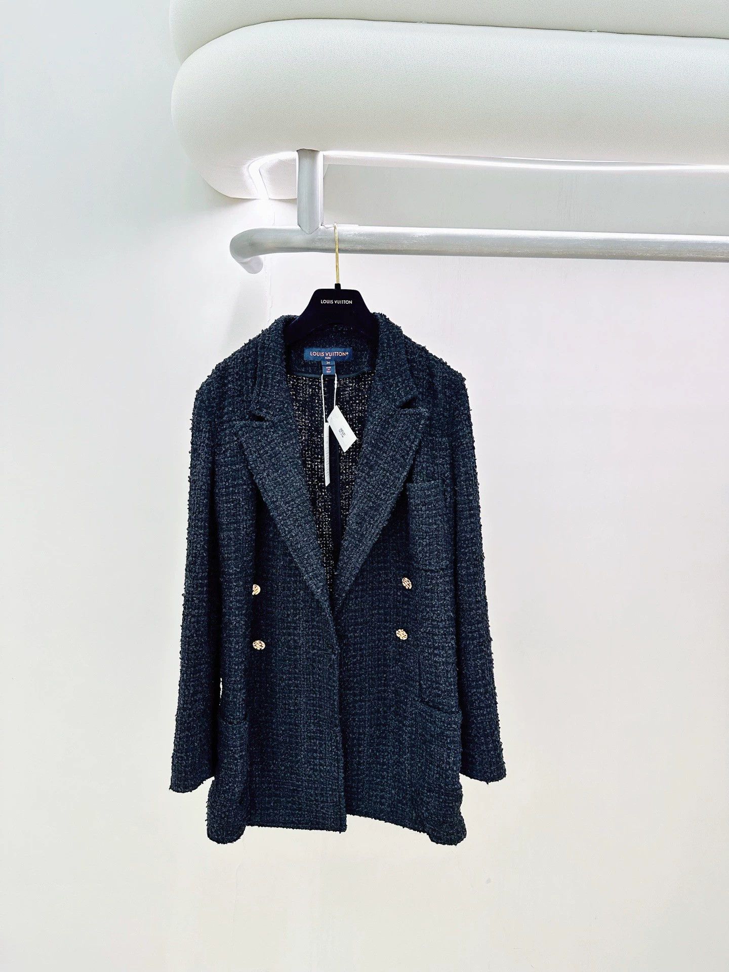 Louis Vuitton 99 New LV Black Tweed Jacket 34 Size XS / US 0-2 / IT 36-38 - 1 Thumbnail