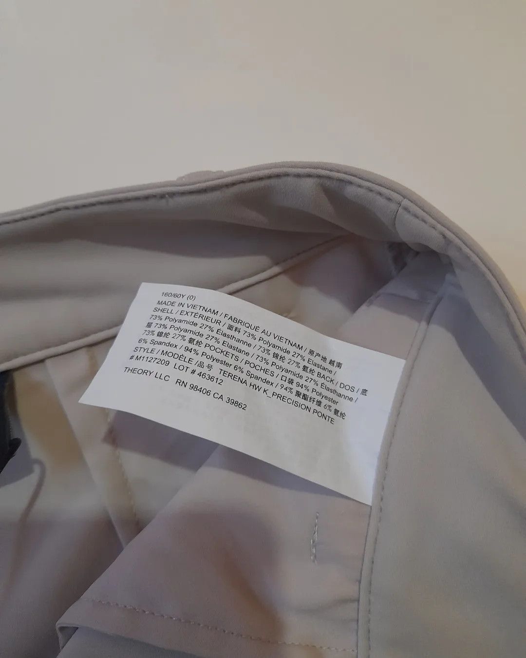 Theory Theory Terena High Waist Pant In Putty Size 23" - 8 Thumbnail