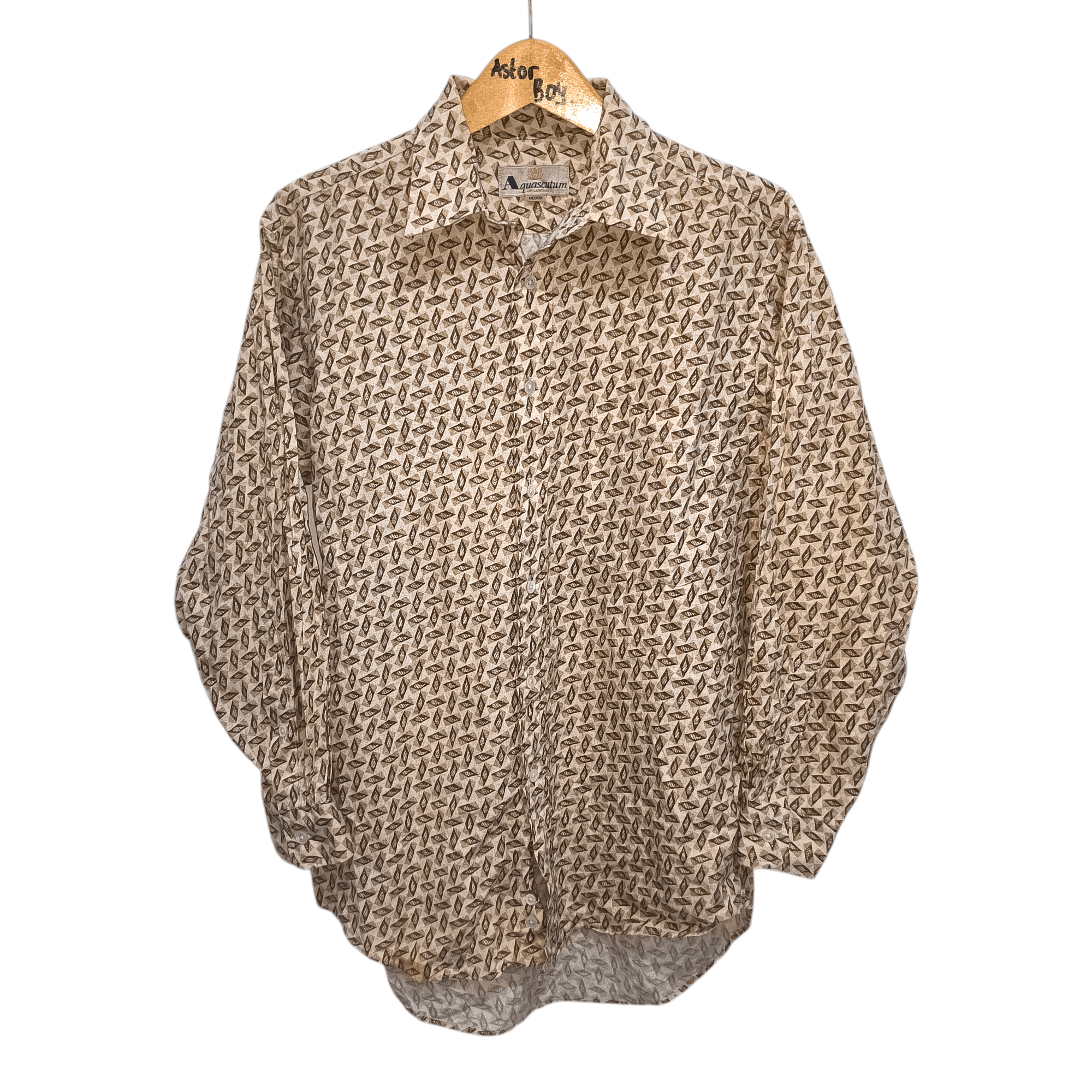 Aquascutum × Vintage Vintage Aquascutum Pattern Shirts Size US L / EU 52-54 / 3 - 1 Thumbnail