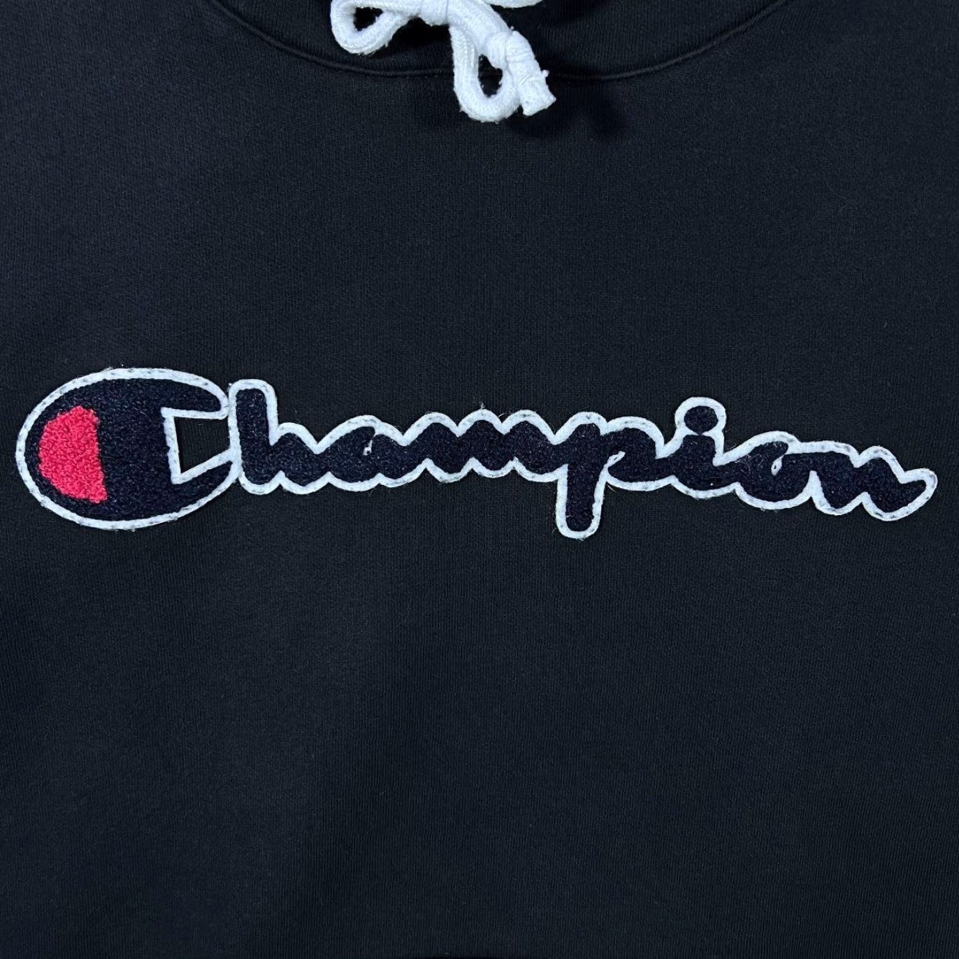Champion Champion Hoodie Classic Embroidered Big Logo Spellout Black Small Pullover Hooded Men Size US S / EU 44-46 / 1 - 3 Thumbnail