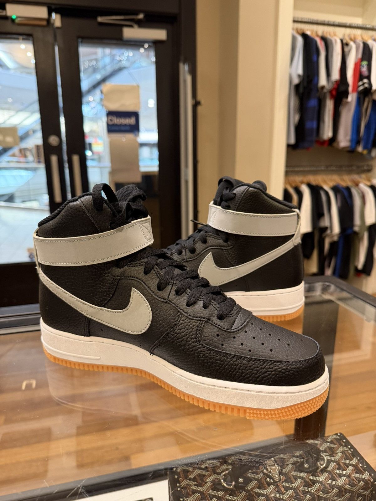 Nike Nike Air Force 1 ‘07 High - Black Wolf Grey Size US 9 / EU 42 - 3 Thumbnail