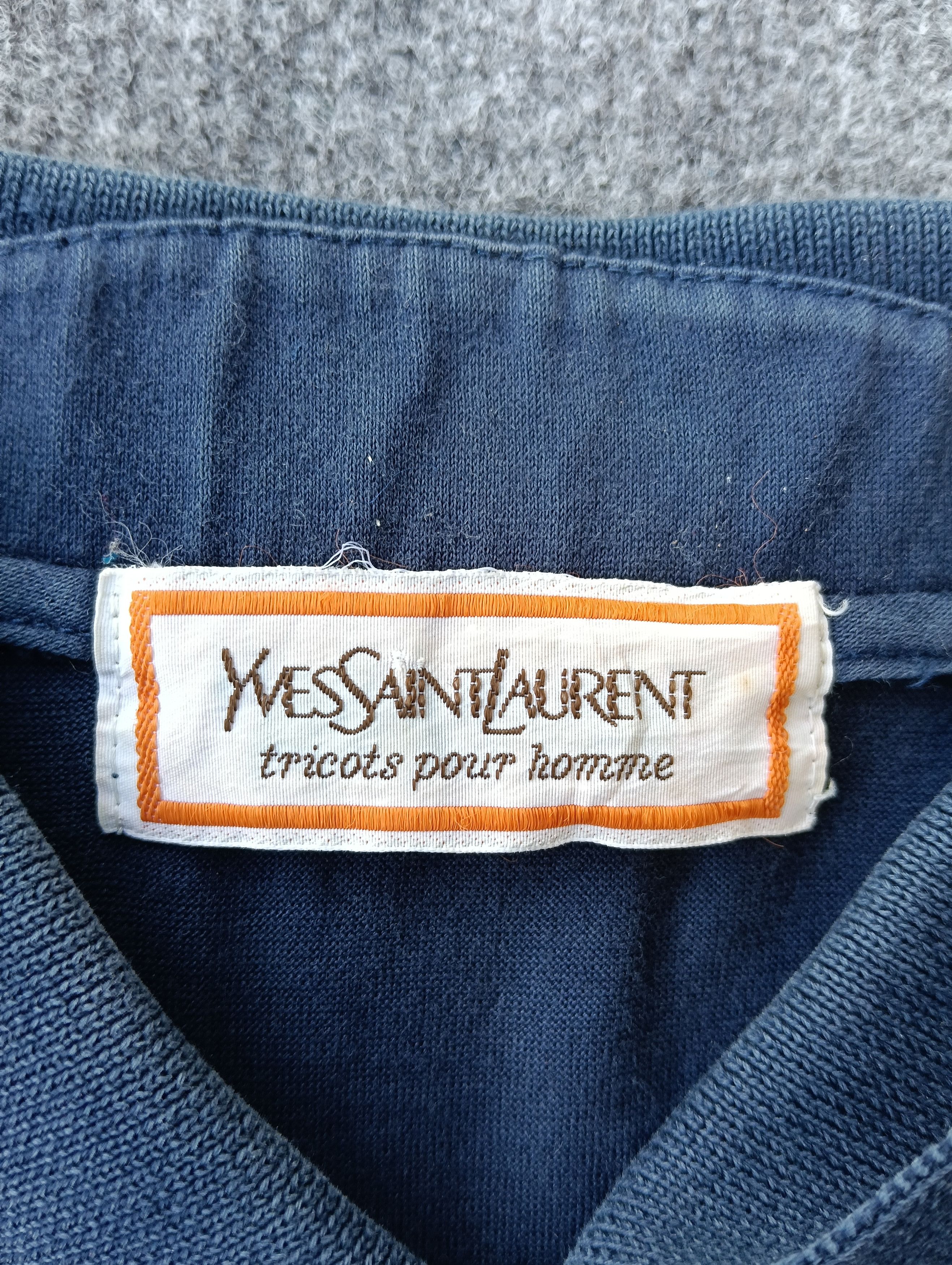 Designer × Japanese Brand × Yves Saint Laurent YSL tricot single stitch shirts Size US M / EU 48-50 / 2 - 3 Thumbnail