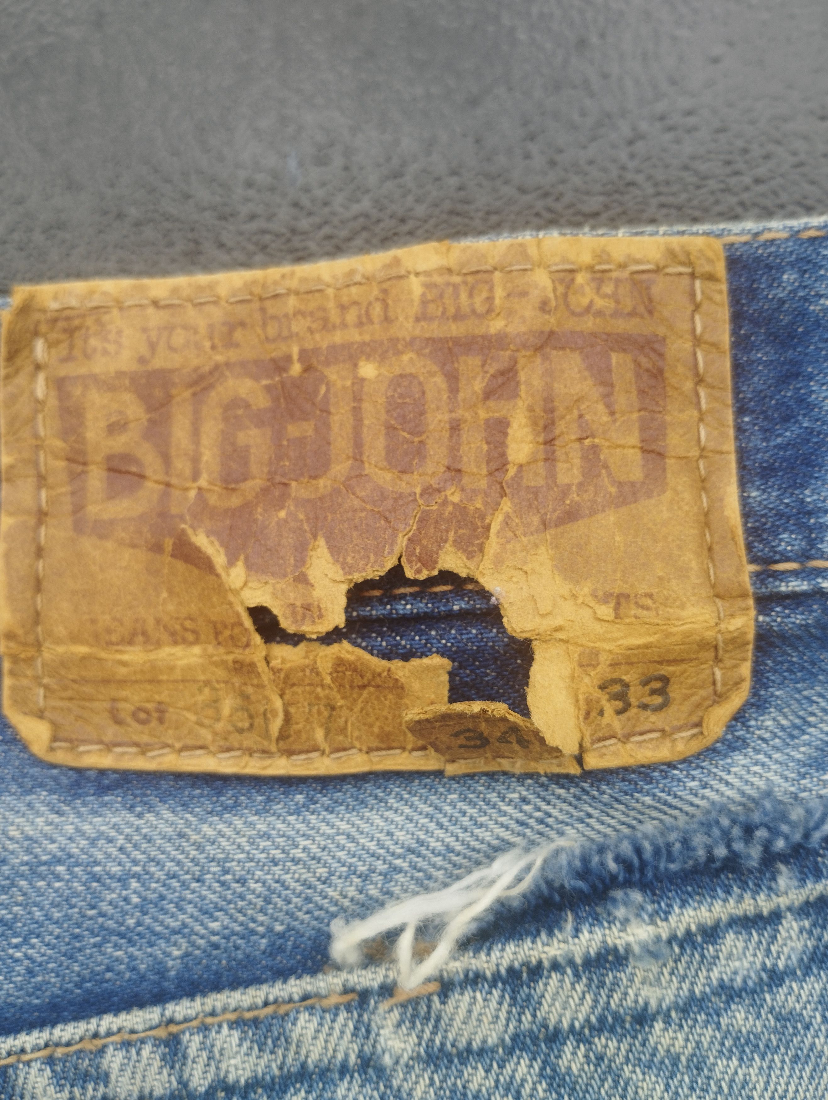 Le Grande Bleu (L.G.B.) × Vintage Big -john vintage Distressed Size US 34 / EU 50 - 4 Thumbnail