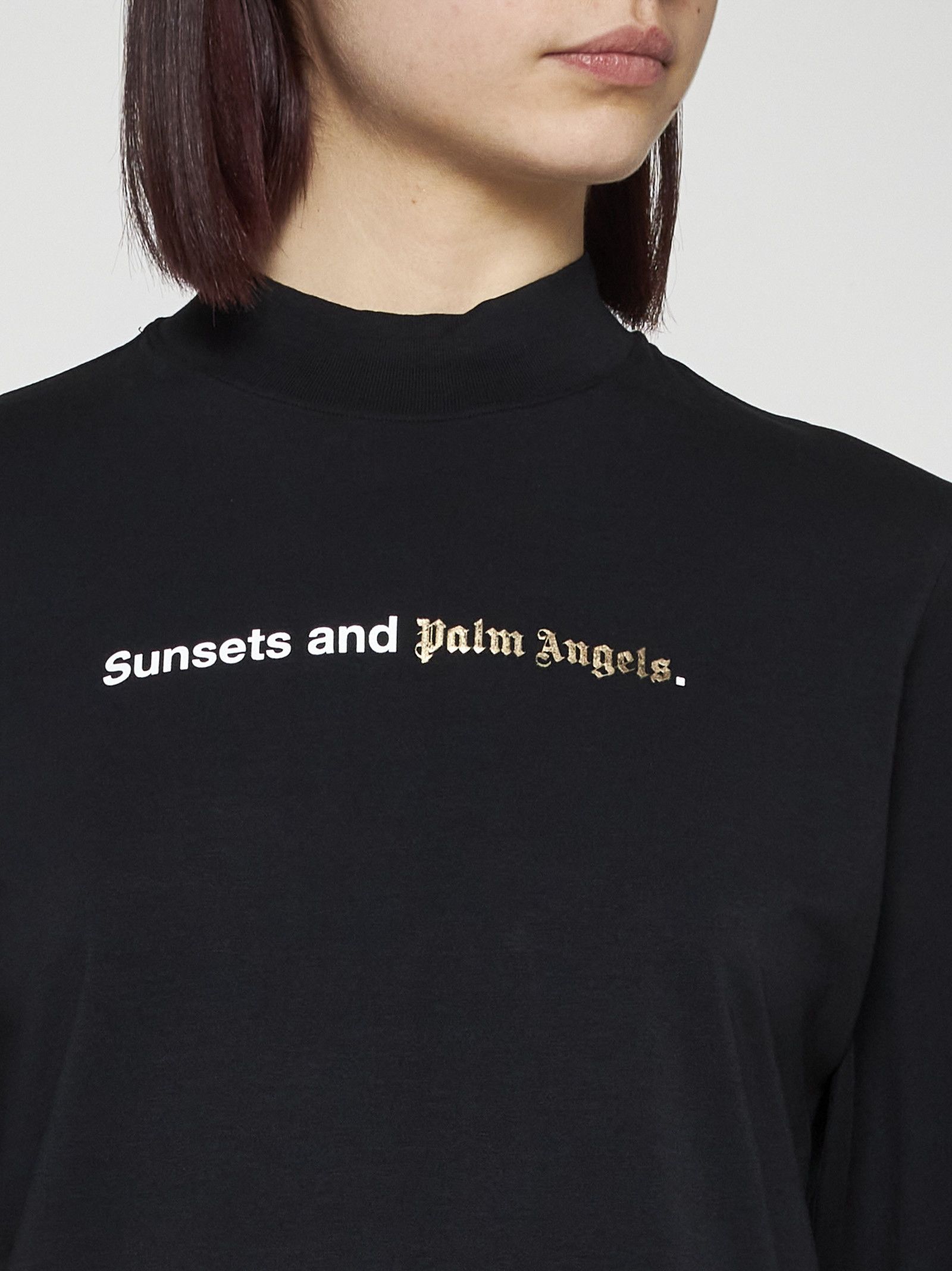 Palm Angels o1mle0425 Sunsets T-Shirt in Black Size XS / US 0-2 / IT 36-38 - 5 Thumbnail