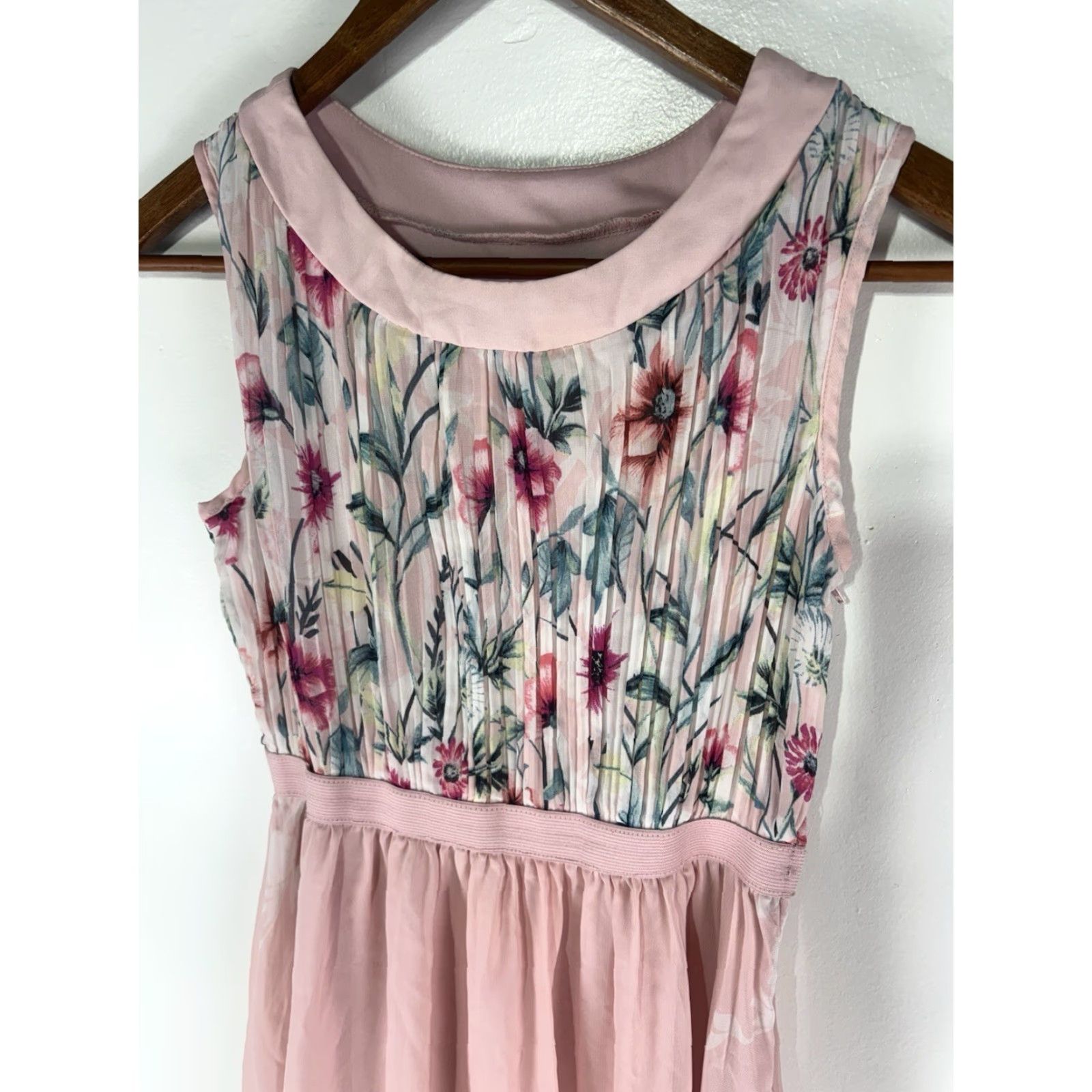 Vintage Rare Editions Multi Floral Dress Womens Size 12 Fit & Flare Midi Velvet? Size XL / US 12-14 / IT 48-50 - 2 Thumbnail