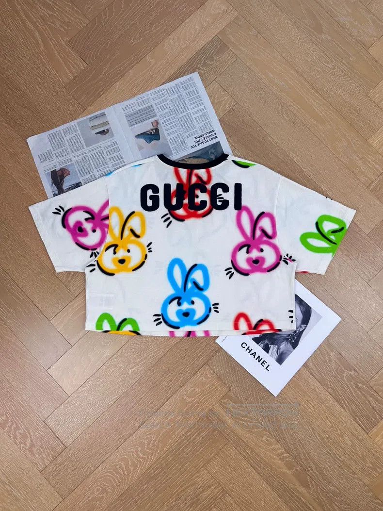 Gucci Gucci SS23 full print double G rabbit embroidery round-nec Size M / US 6-8 / IT 42-44 - 1 Thumbnail
