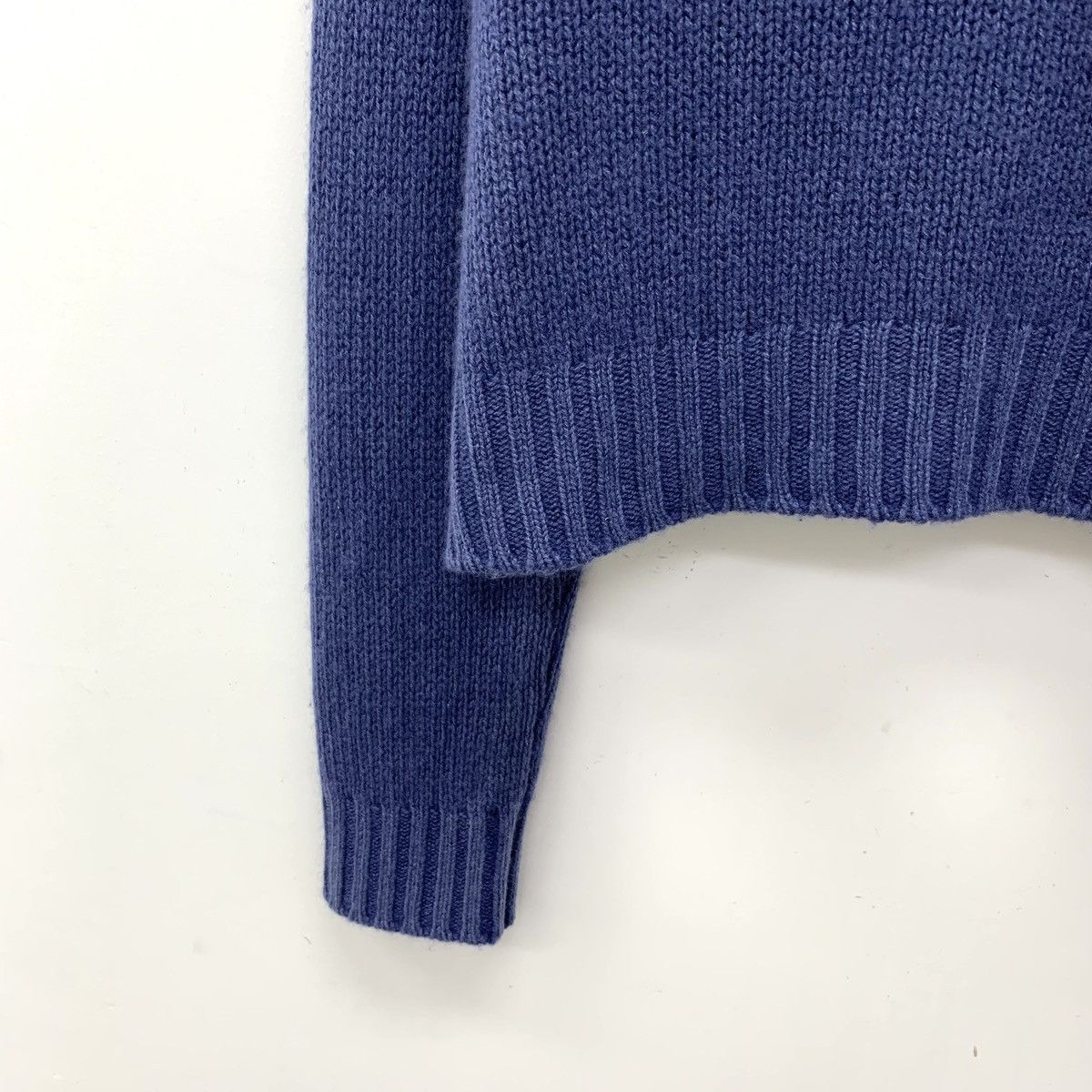Dior Dior Dark Blue Cashmere Long Sleeve Knit Sweater K26WX Size XS / US 0-2 / IT 36-38 - 4 Thumbnail