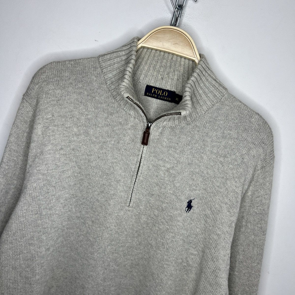 Polo Ralph Lauren Polo Ralph Lauren Sweater Knitwear Knit Quarter Zip Logo Y2K Size US XL / EU 56 / 4 - 4 Thumbnail