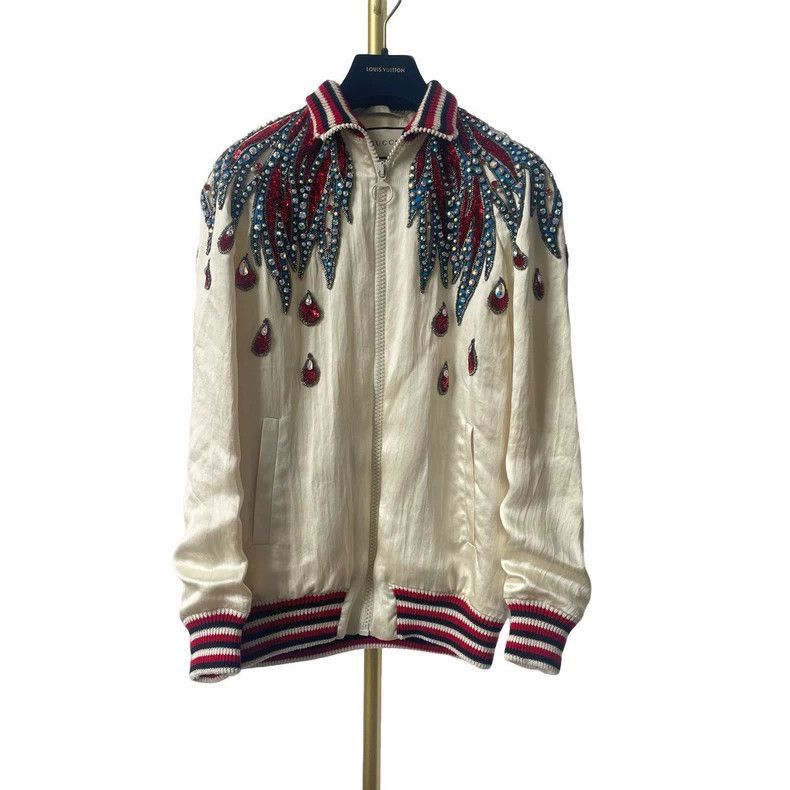 Gucci Gucci Gucci Embroidered Peacock Feather Jacket-2507 Size US M / EU 48-50 / 2 - 1 Thumbnail
