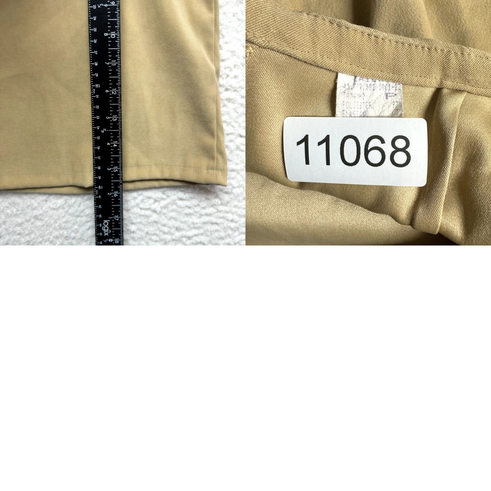 Vintage VINTAGE 90s Y2K Mini Skirt Faux Suede Beige Khaki Tan Camel Corpcore Office Womens 2 4 25 26 Size 26" / US 2 / IT 38 - 8 Thumbnail