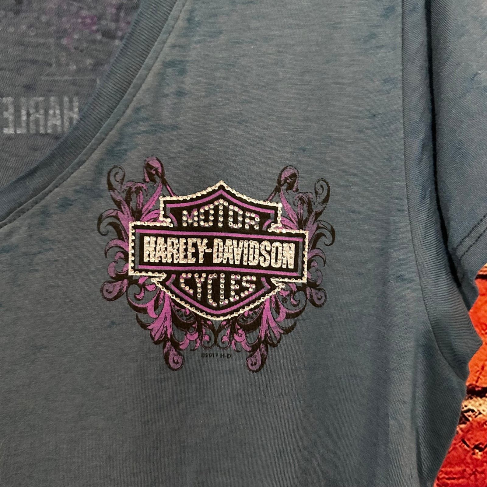 Harley Davidson Women’s Harley Davidson T-Shirt Size L / US 10 / IT 46 - 3 Thumbnail