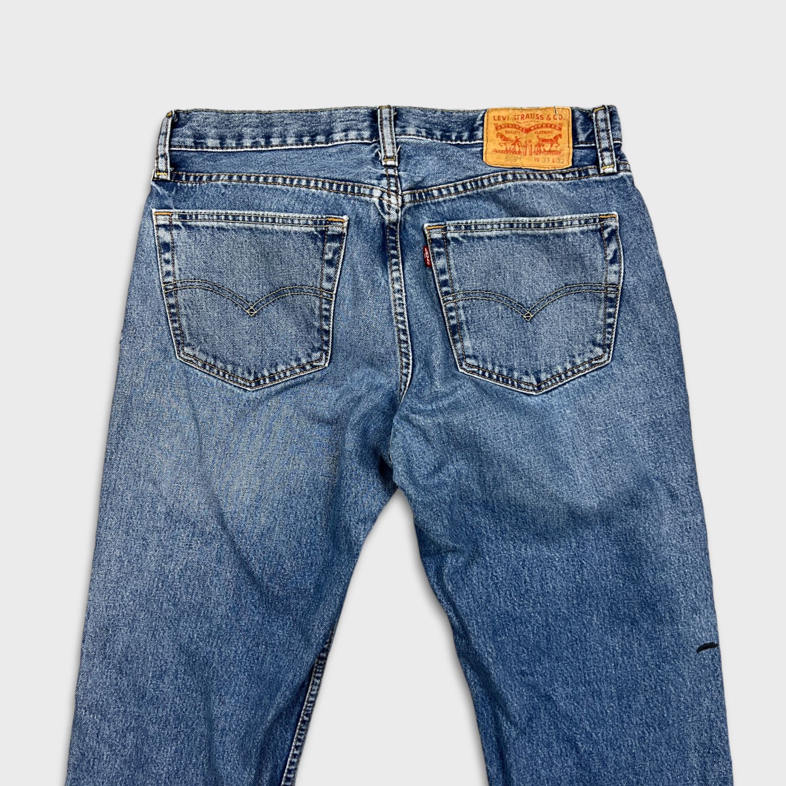 Levi's × Vintage Levi's 559 Jeans 33x31 Relaxed Straight Fit Denim Pants Size US 33 - 7 Thumbnail
