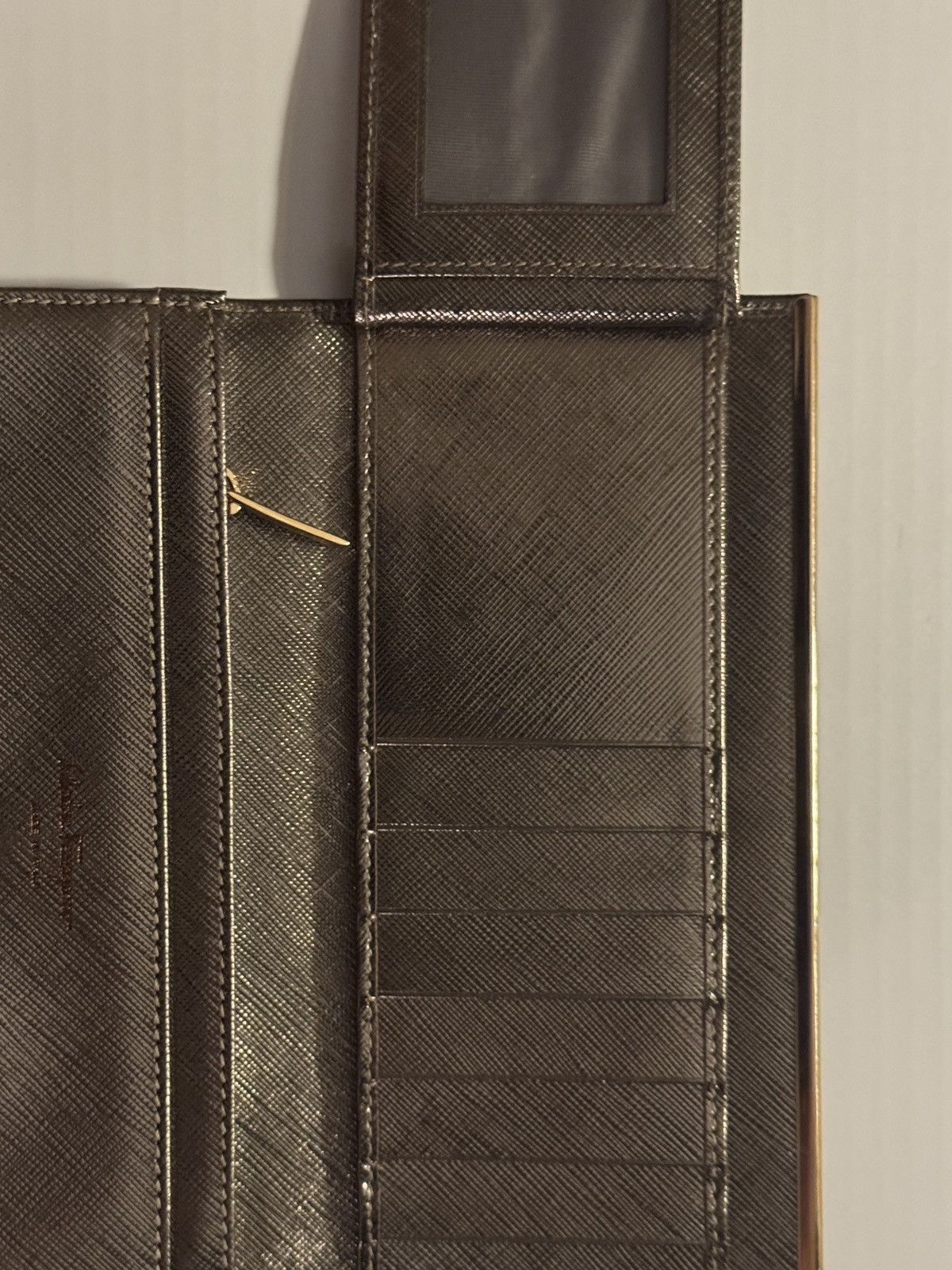 Salvatore Ferragamo Salvatore Ferragamo Women's Wallet Laminated Gold Size ONE SIZE - 6 Thumbnail