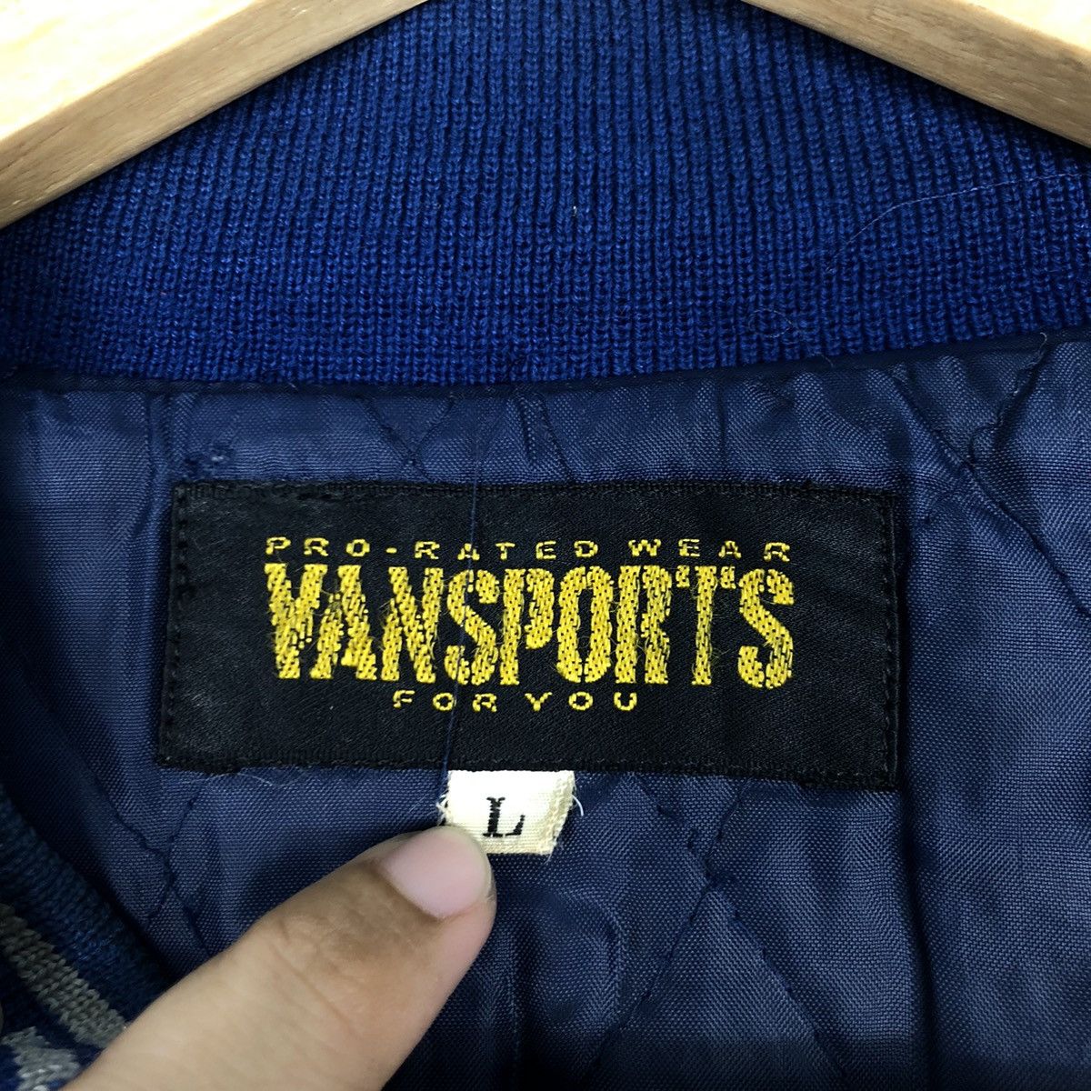 Other × Vintage Vansport Varsity Rares Wool Leather Jacket Size US M / EU 48-50 / 2 - 17 Thumbnail