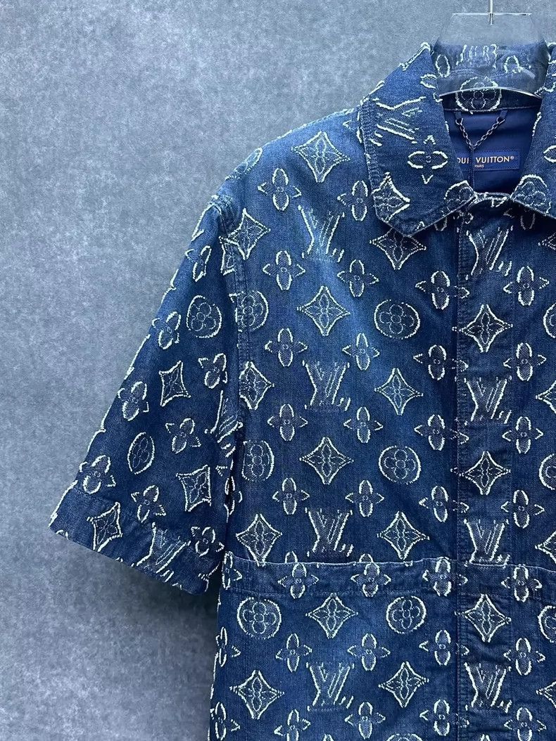 Louis Vuitton Louis Vuitton Louis Vuitton Logo Embroidered Short Sleeve Size US M / EU 48-50 / 2 - 6 Thumbnail