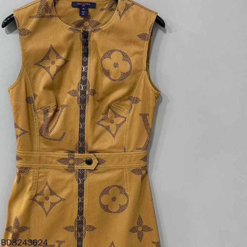 Louis Vuitton Louis Vuitton Dress with full print of old flower logo dre Size XS / US 0-2 / IT 36-38 - 2 Thumbnail