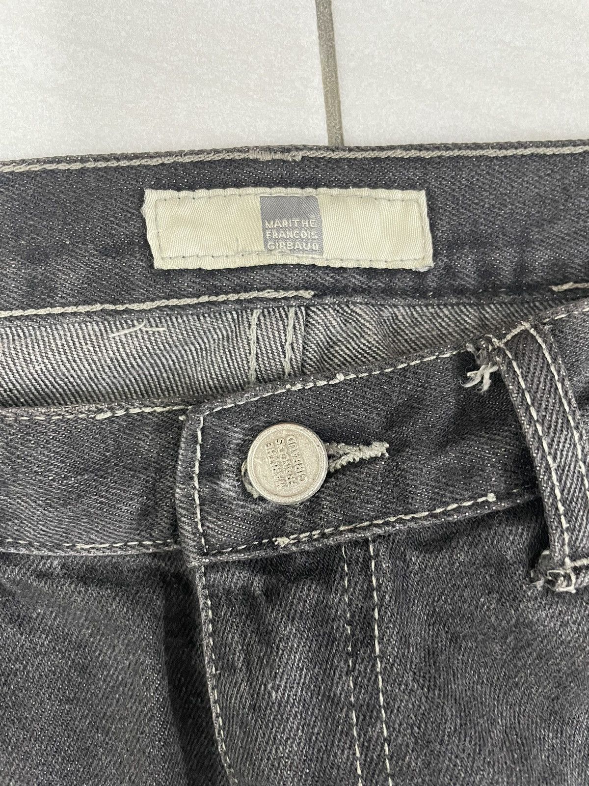 Marithe + Francois Girbaud Vintage MF Girbaud Baggy Jeans Embroidery Logo Size US 31 - 8 Thumbnail