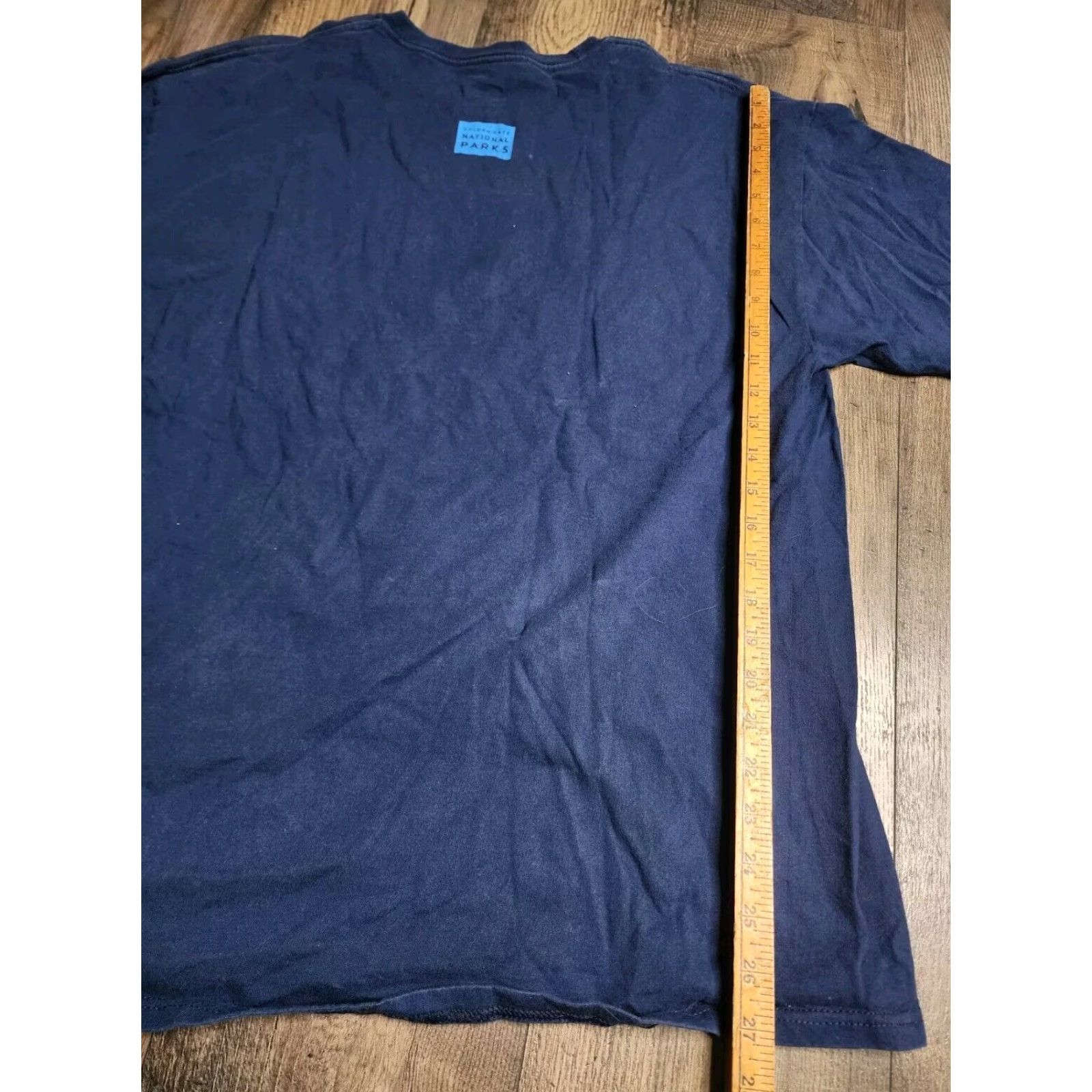 Hanes Mens XL Hanes Alcatraz Preservation Project Navy Blue Short Sleeve T Shirt Size US XL / EU 56 / 4 - 2 Thumbnail