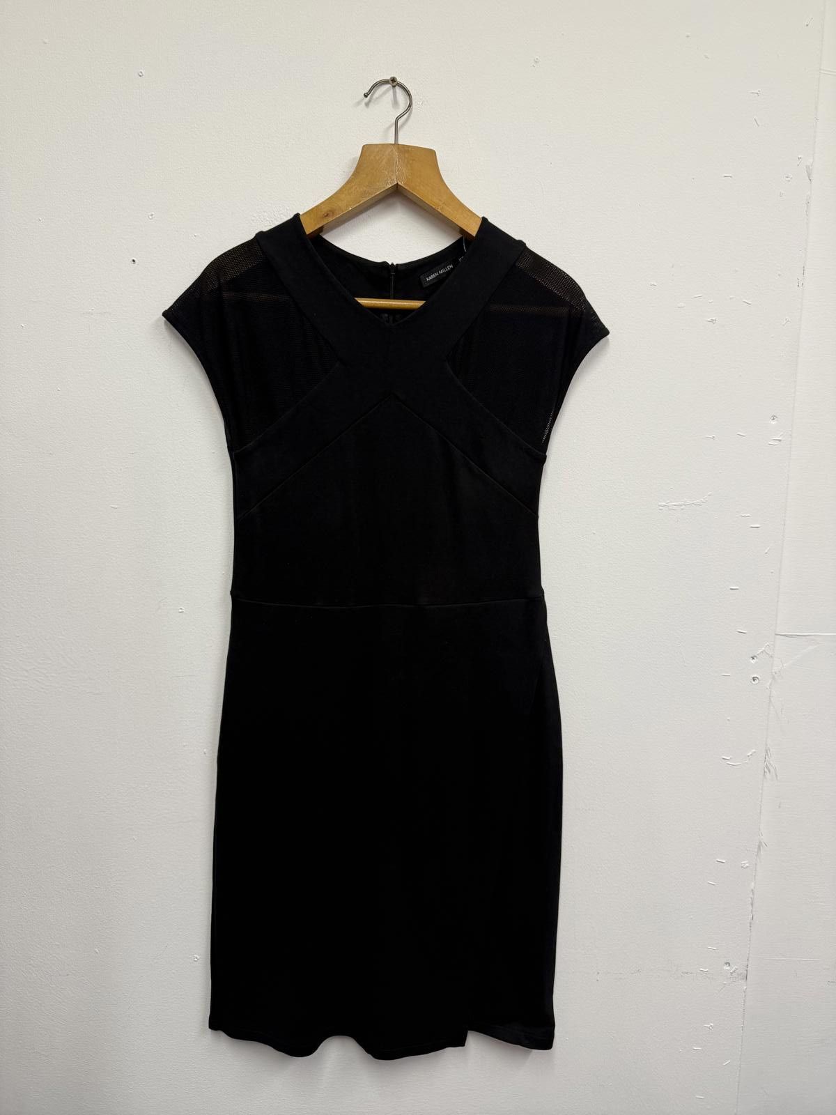 Other Karen Millen Black Sheer Panel Dress Size M / US 6-8 / IT 42-44 - 1 Thumbnail