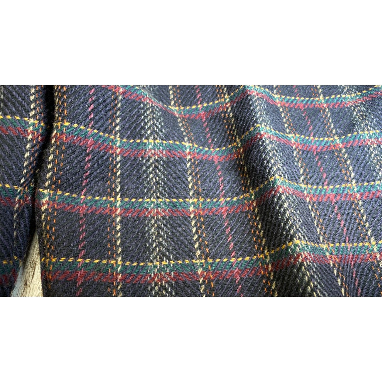 Vintage VINTAGE Alfred Dunner Pants Mens 36 100% Wool Blue Plaid Pleated Lined Golf 7366 Size US 36 / EU 52 - 3 Thumbnail