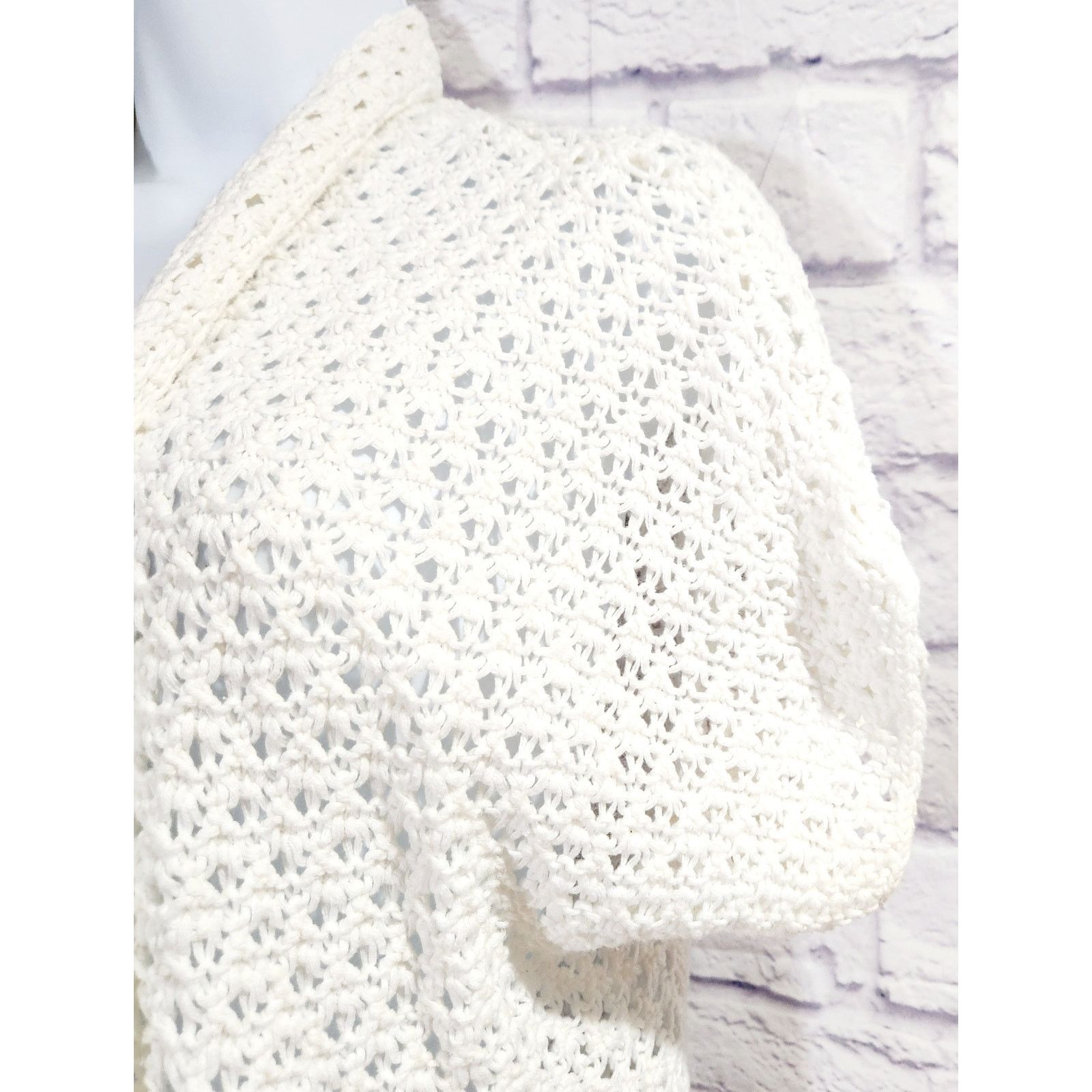 Other Old Navy Cream Short Dolman Sleeves Cardigan Medium Size M / US 6-8 / IT 42-44 - 3 Thumbnail